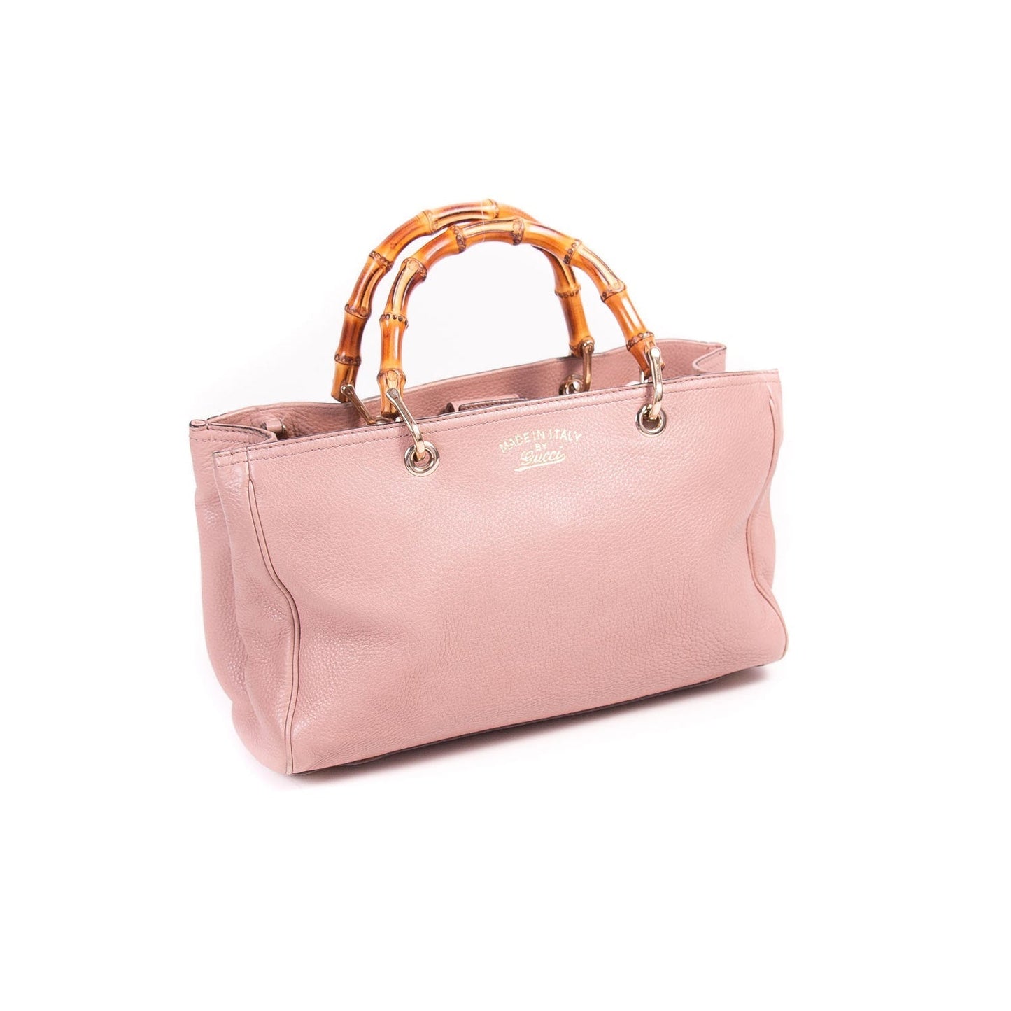 Gucci Bamboo Leather Canvas Tote Style 3