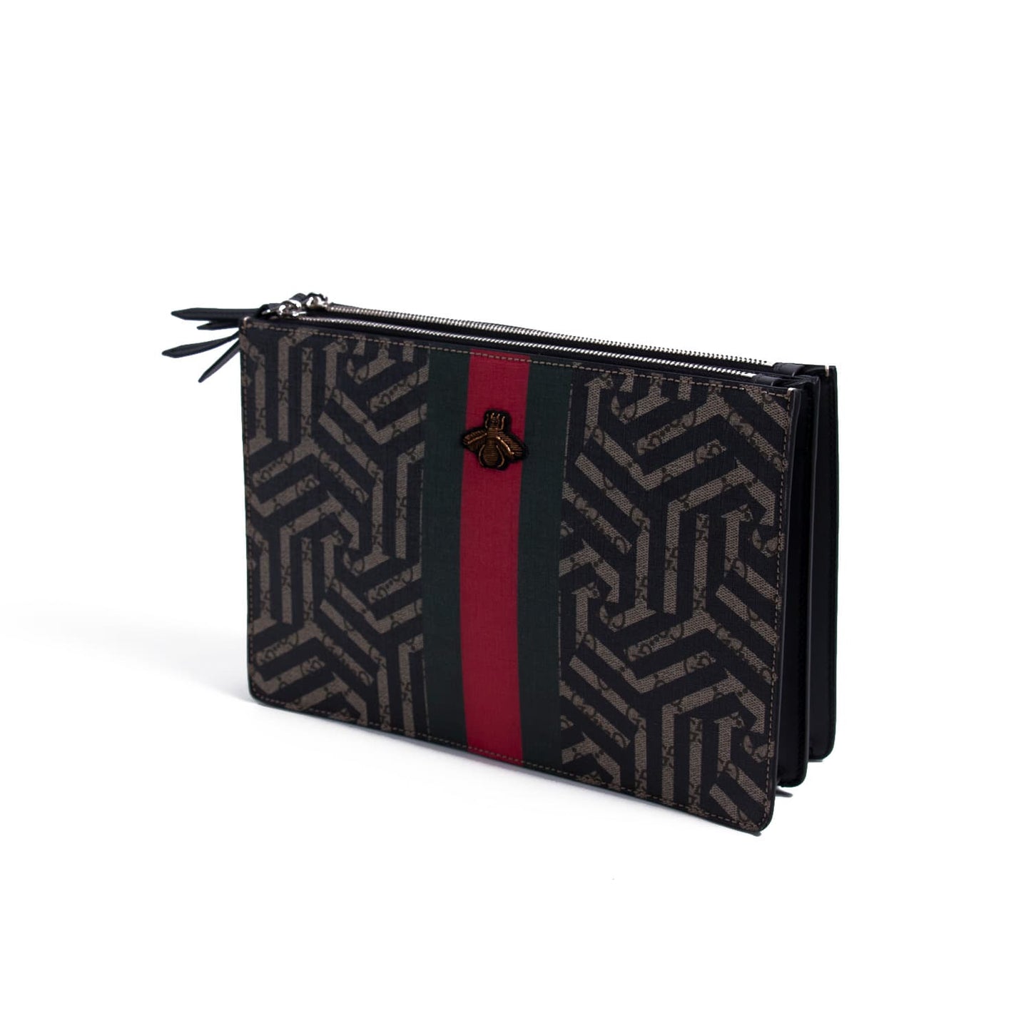 Gucci Web Leather Canvas Shoulder Bag Style 1