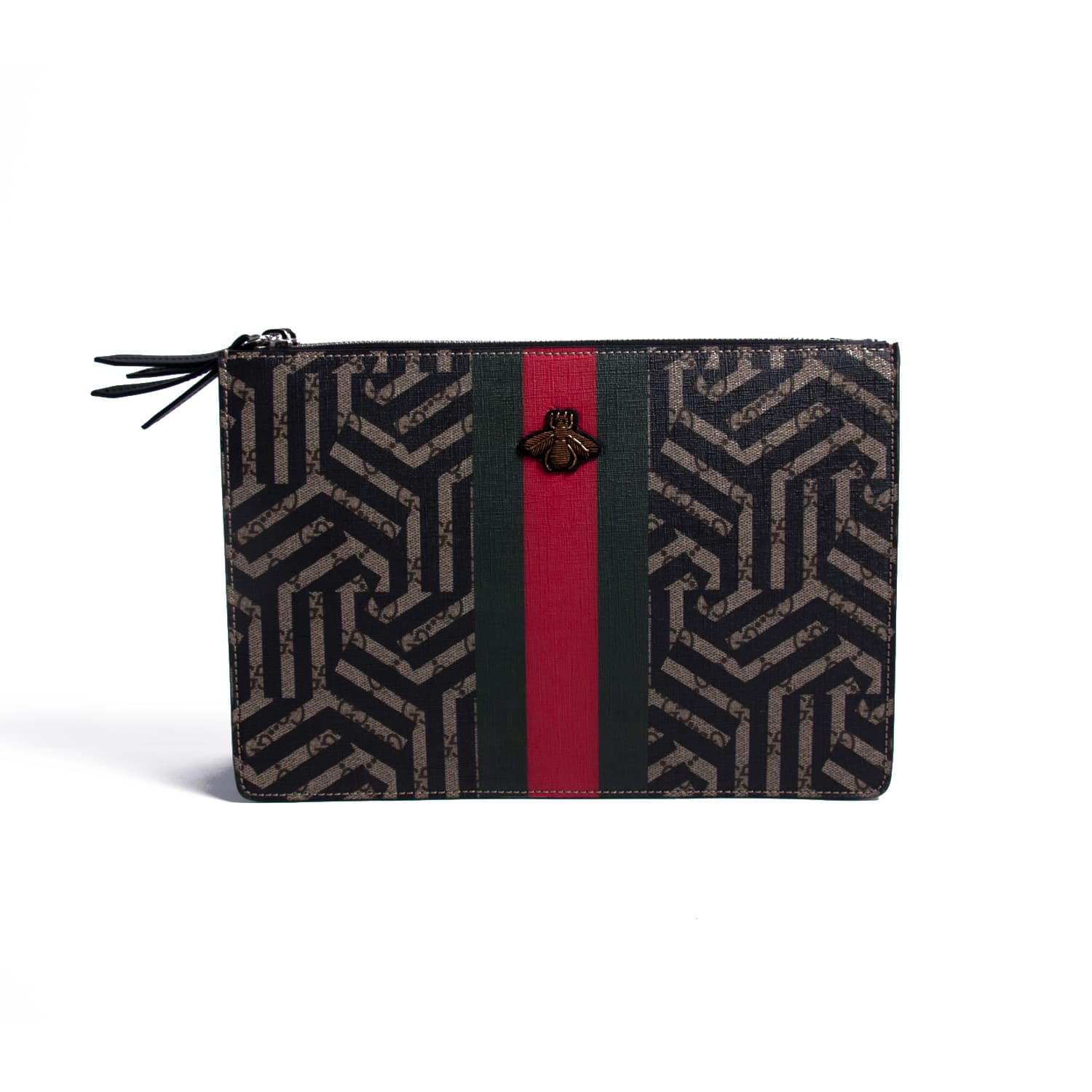 Gucci Web Leather Canvas Shoulder Bag Style 1