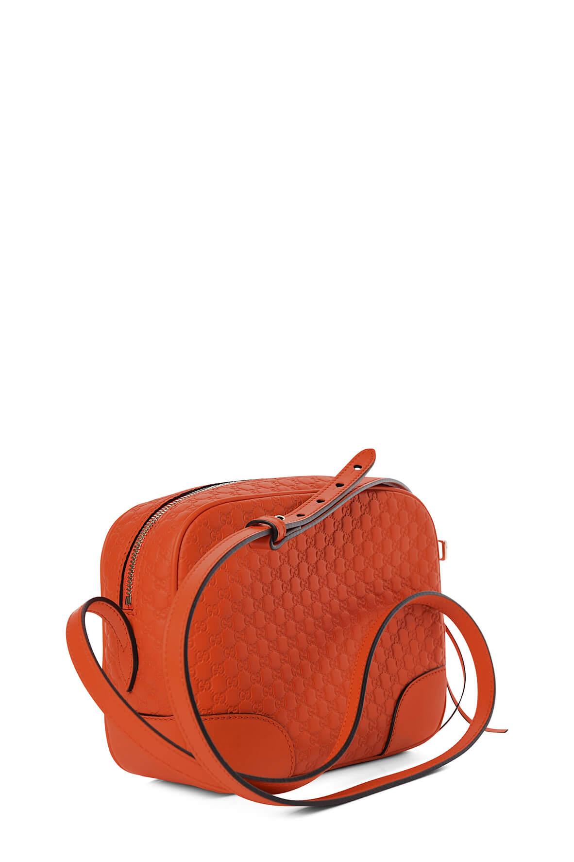 Gucci Guccissima Orange Leather Crossbody