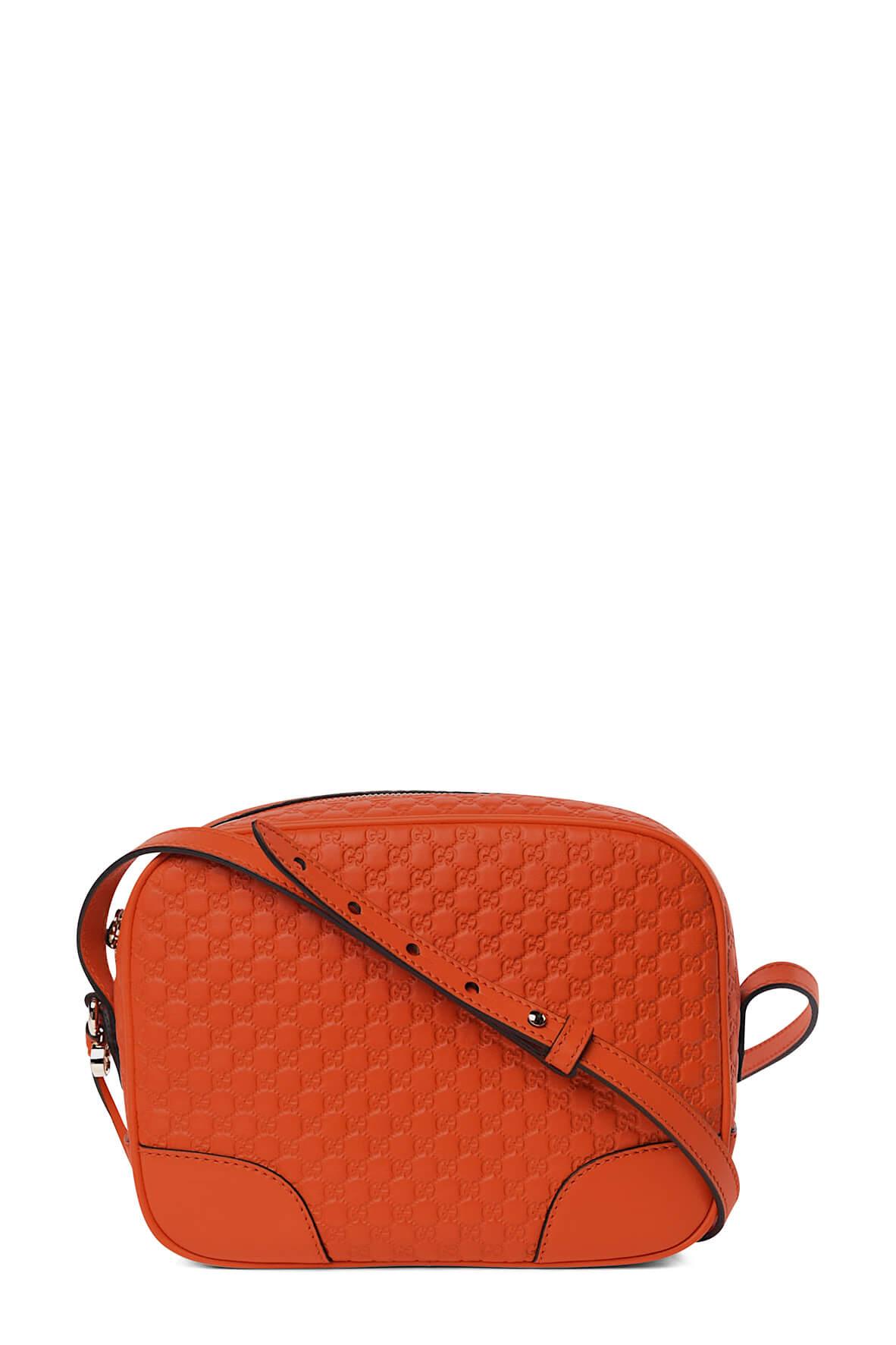 Gucci Guccissima Orange Leather Crossbody