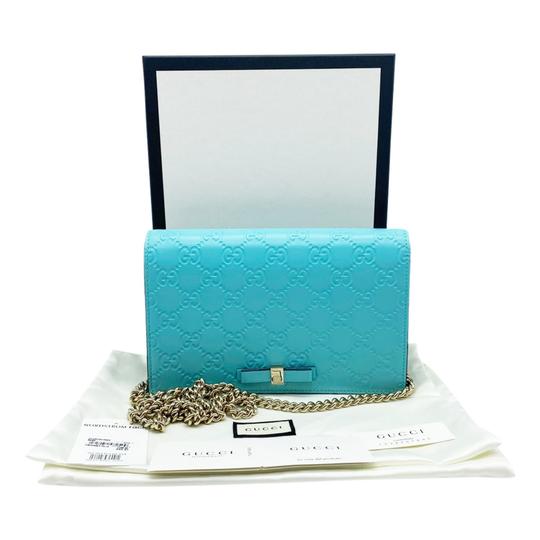 Gucci Monogram Chain Leather Shoulder Bag