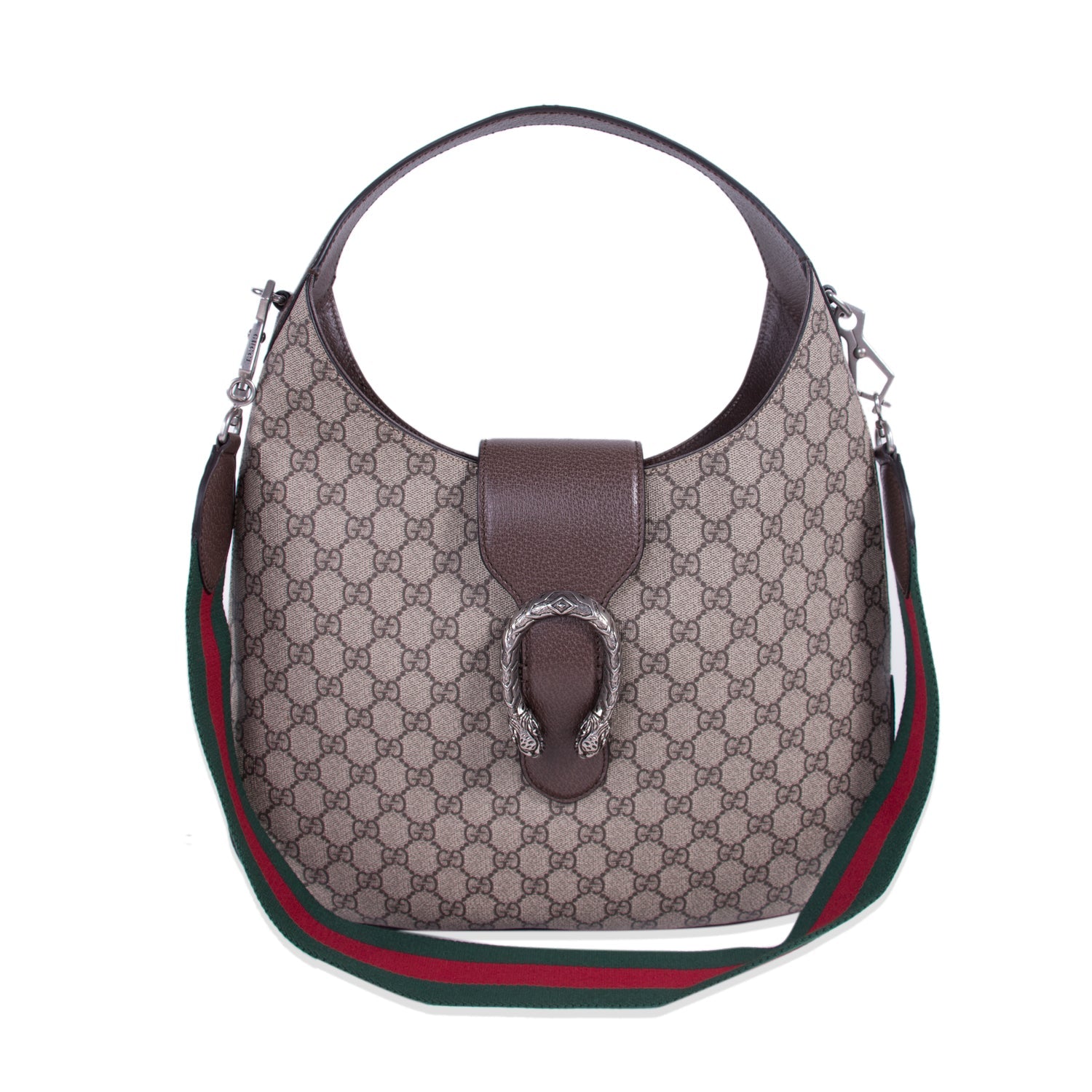 Gucci Dionysus Leather Canvas Shoulder Bag