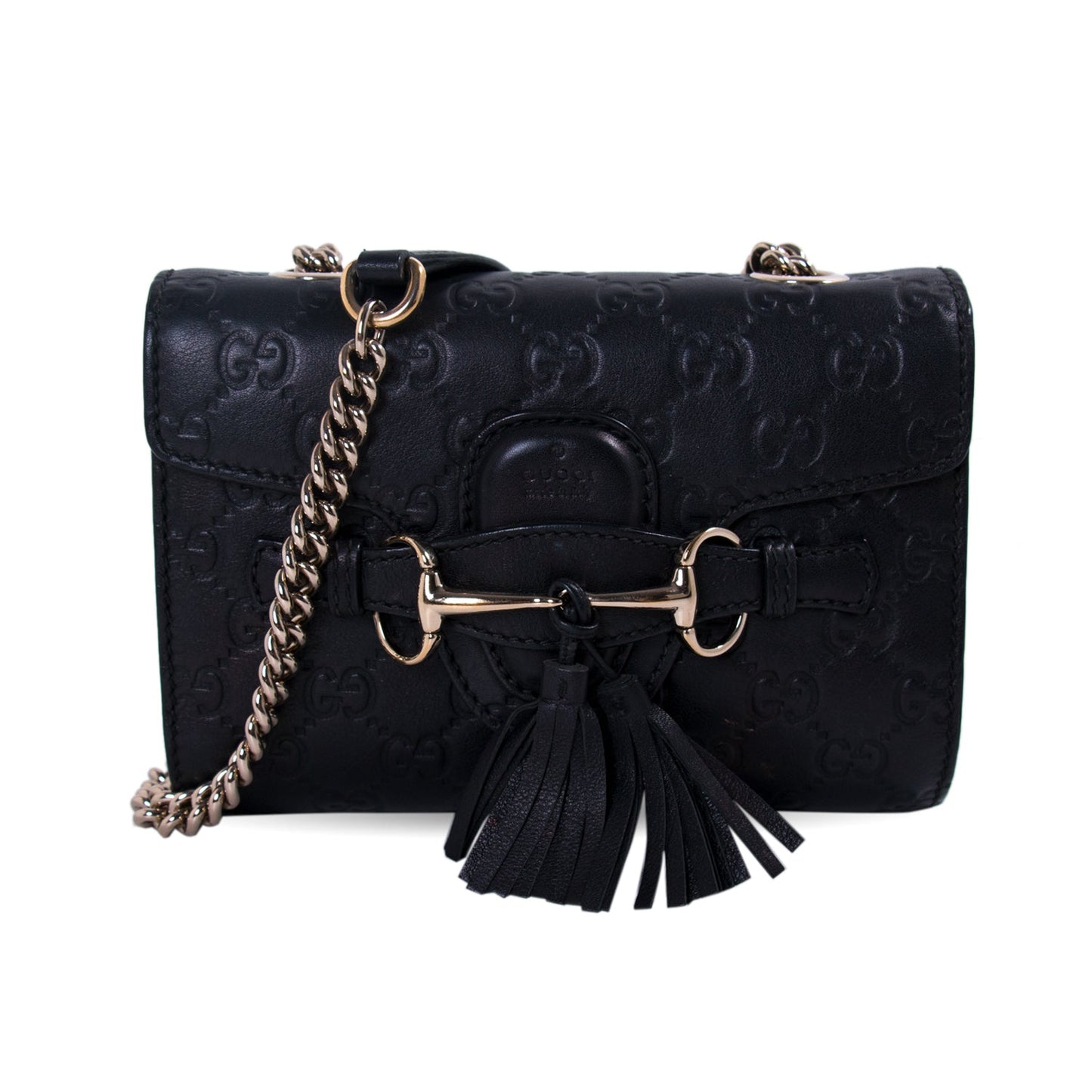 Gucci Leather Chain Shoulder Bag Style 13