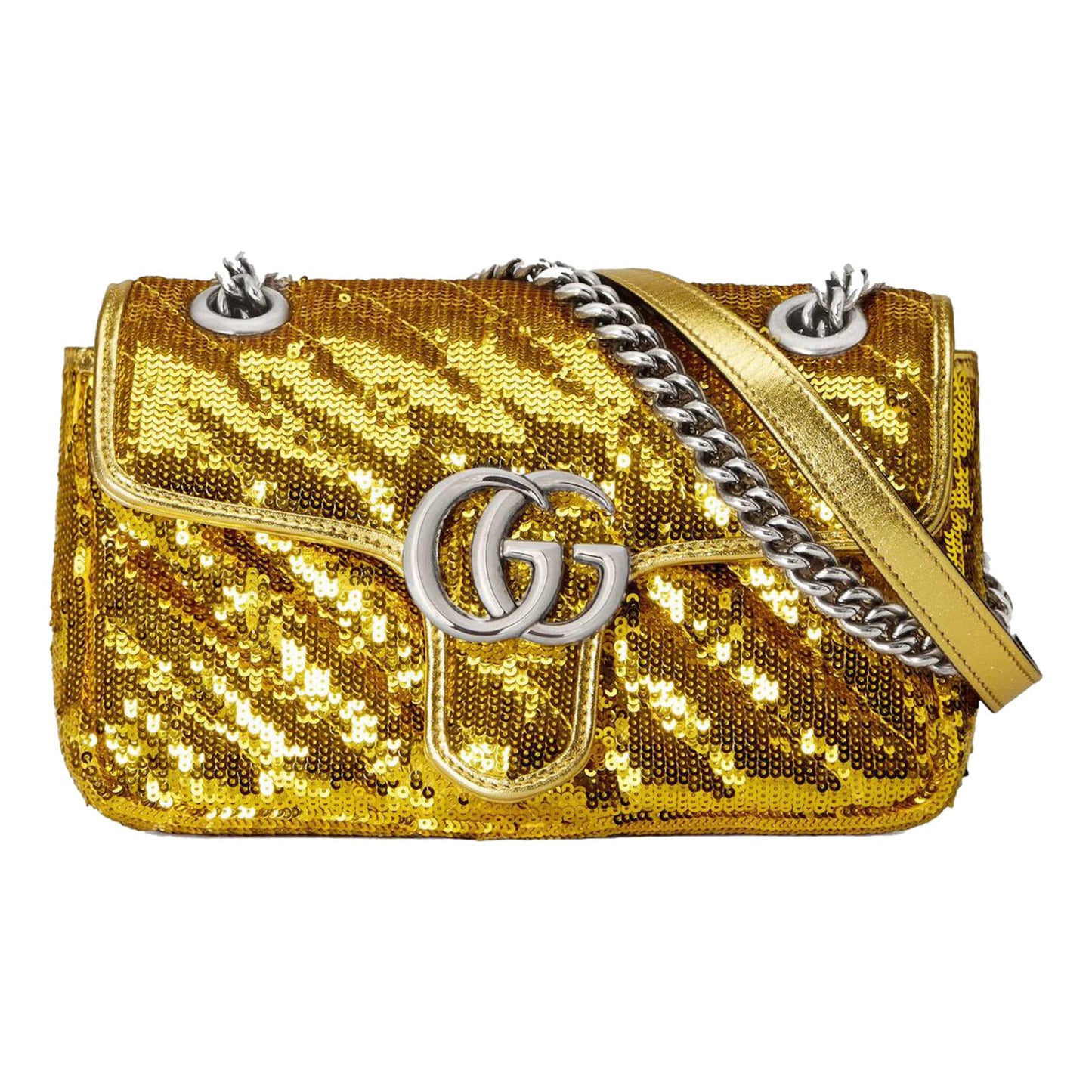 Gucci Monogram Chain Leather Crossbody