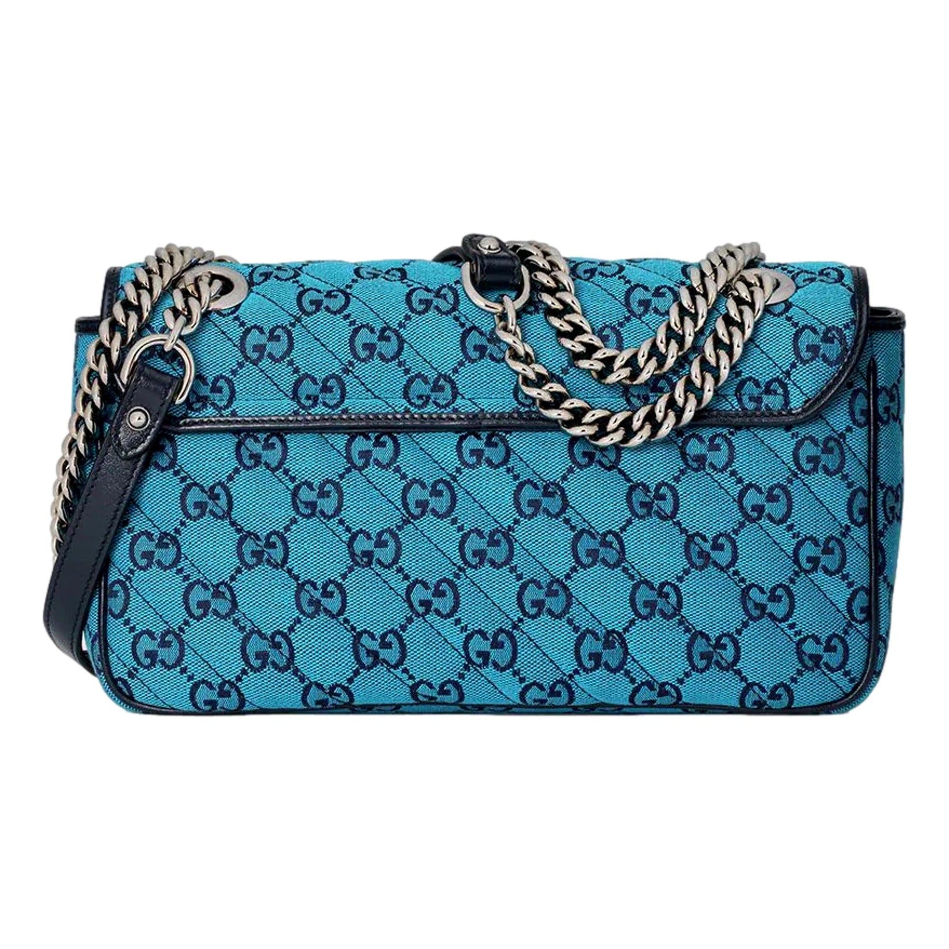 Gucci Monogram Quilted Chain Crossbody