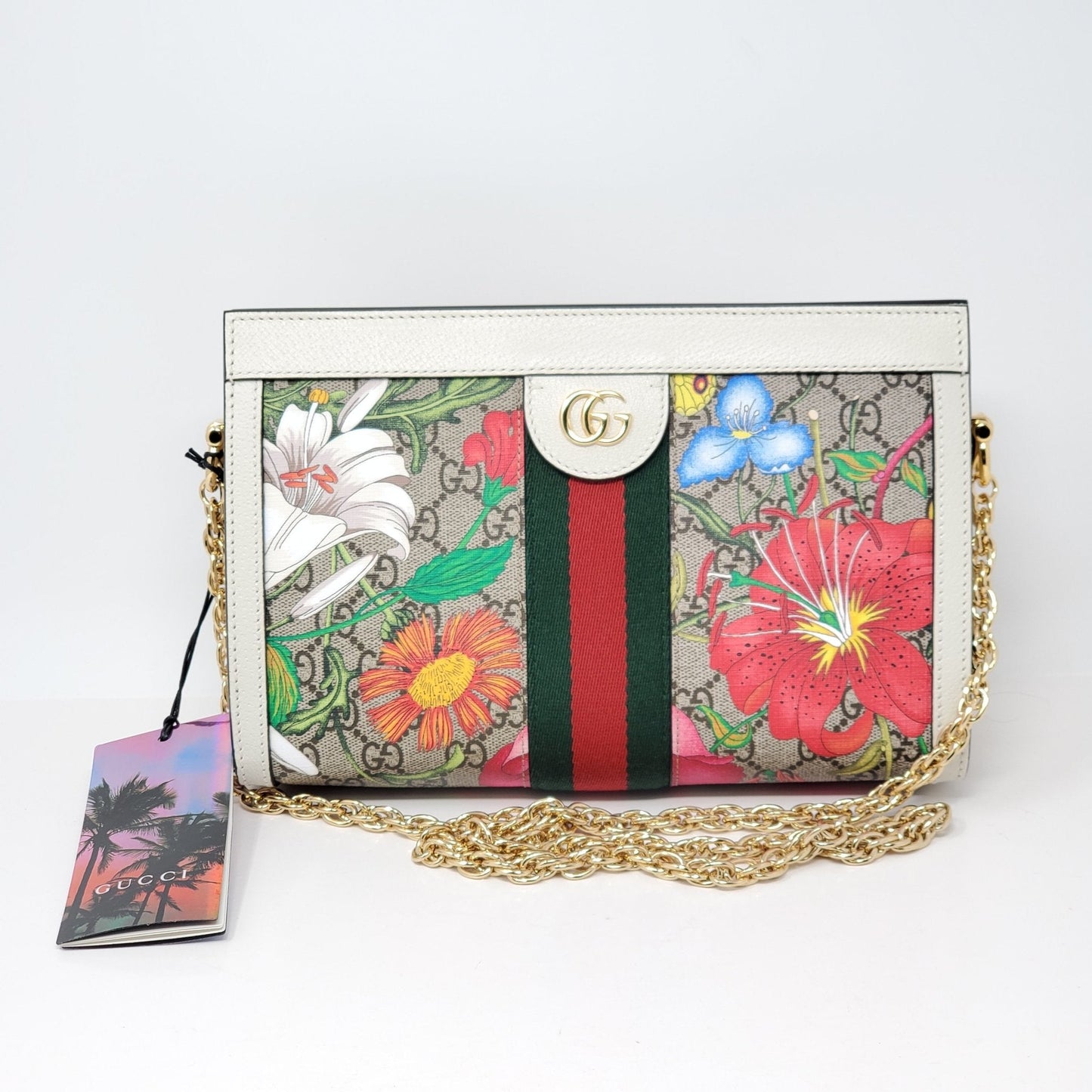 Gucci Flora White Shoulder Bag