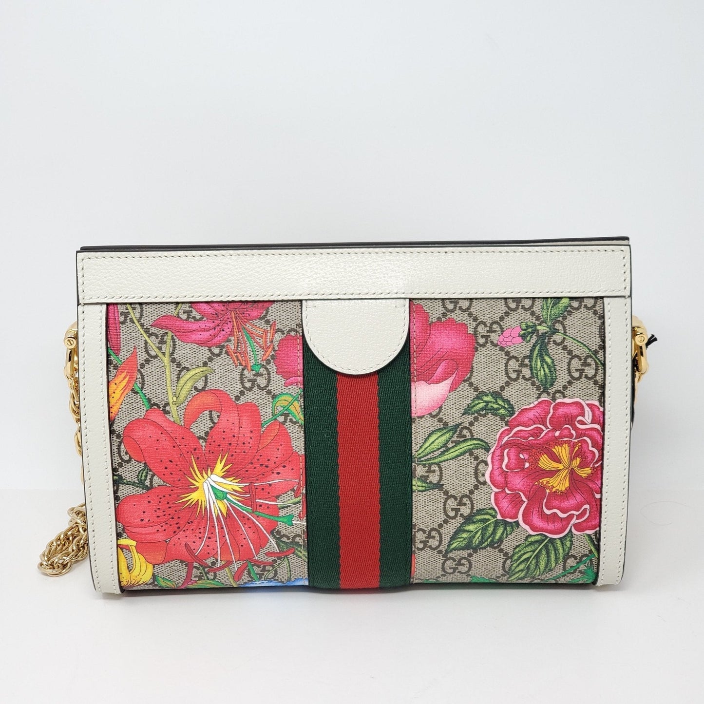 Gucci Flora White Shoulder Bag