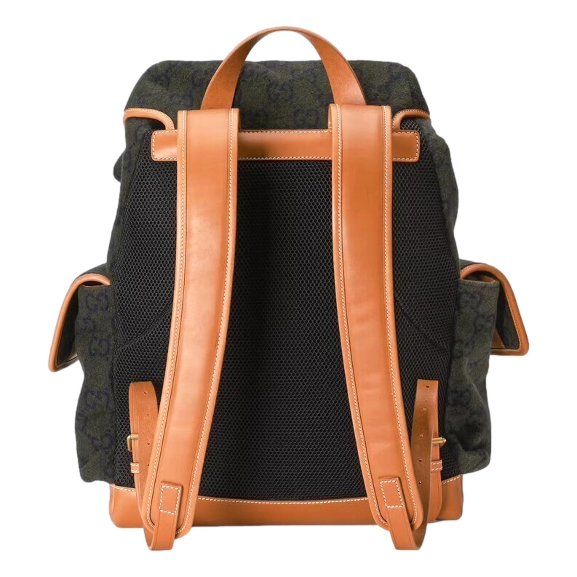 Gucci Monogram Leather Canvas Crossbody