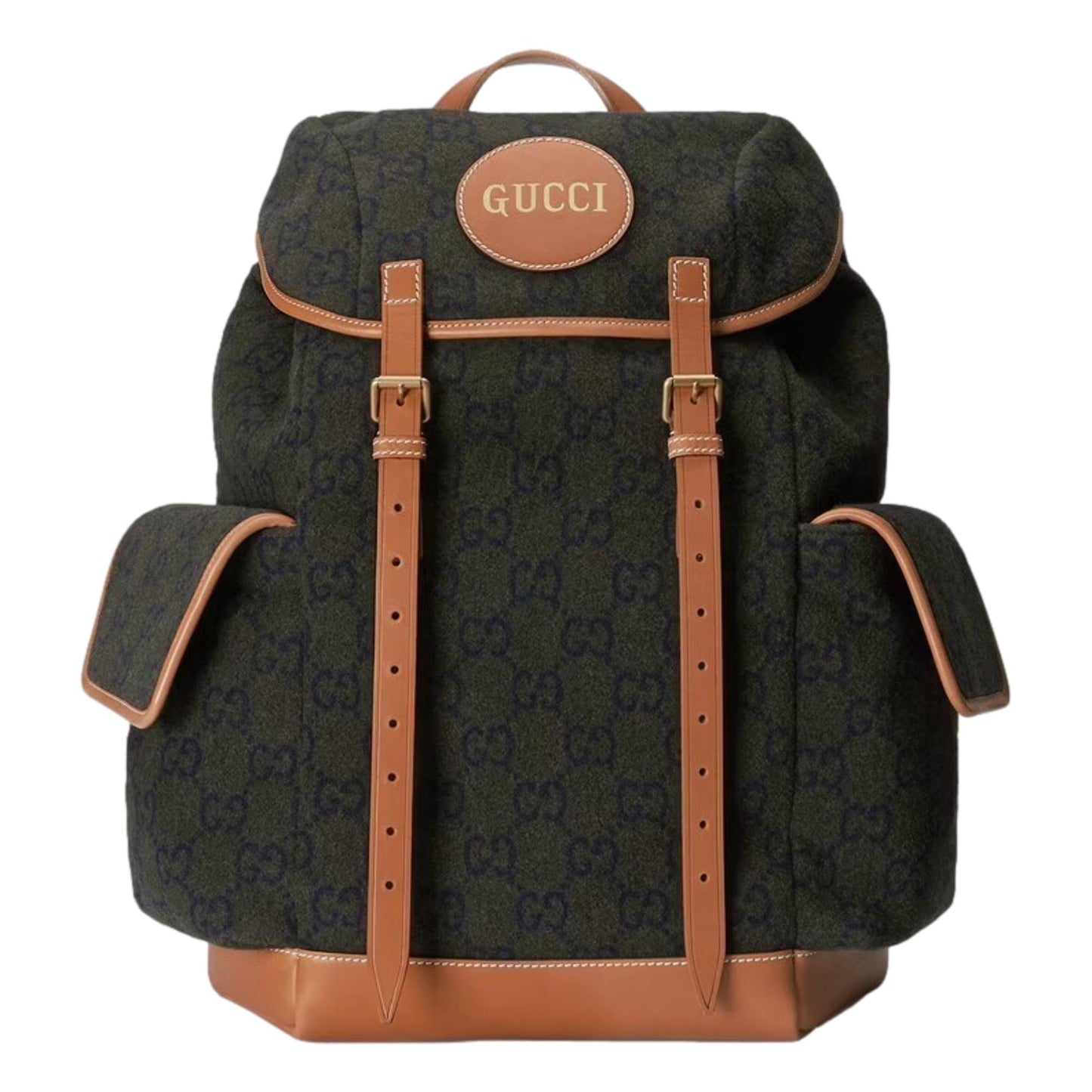 Gucci Monogram Leather Canvas Crossbody