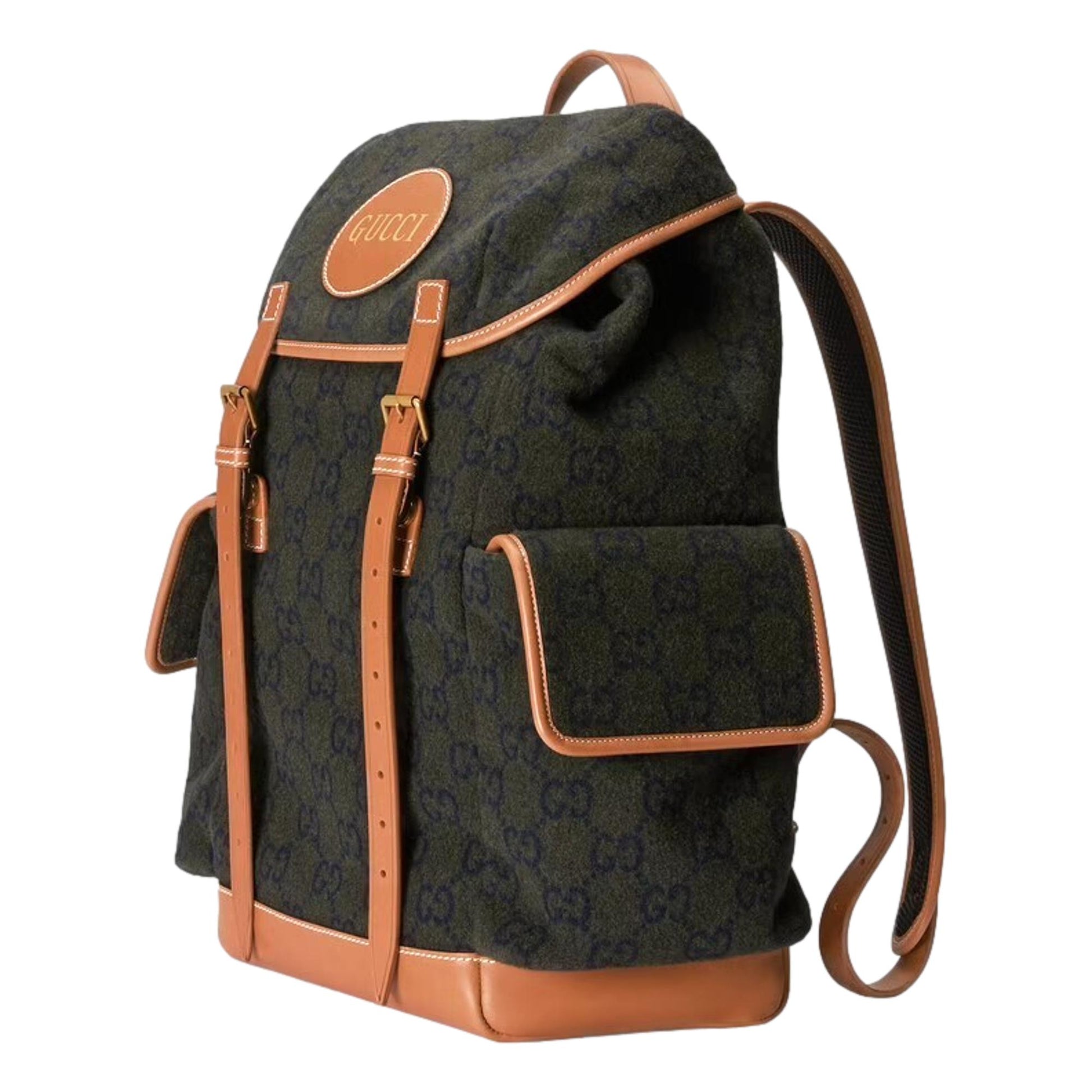 Gucci Monogram Leather Canvas Crossbody