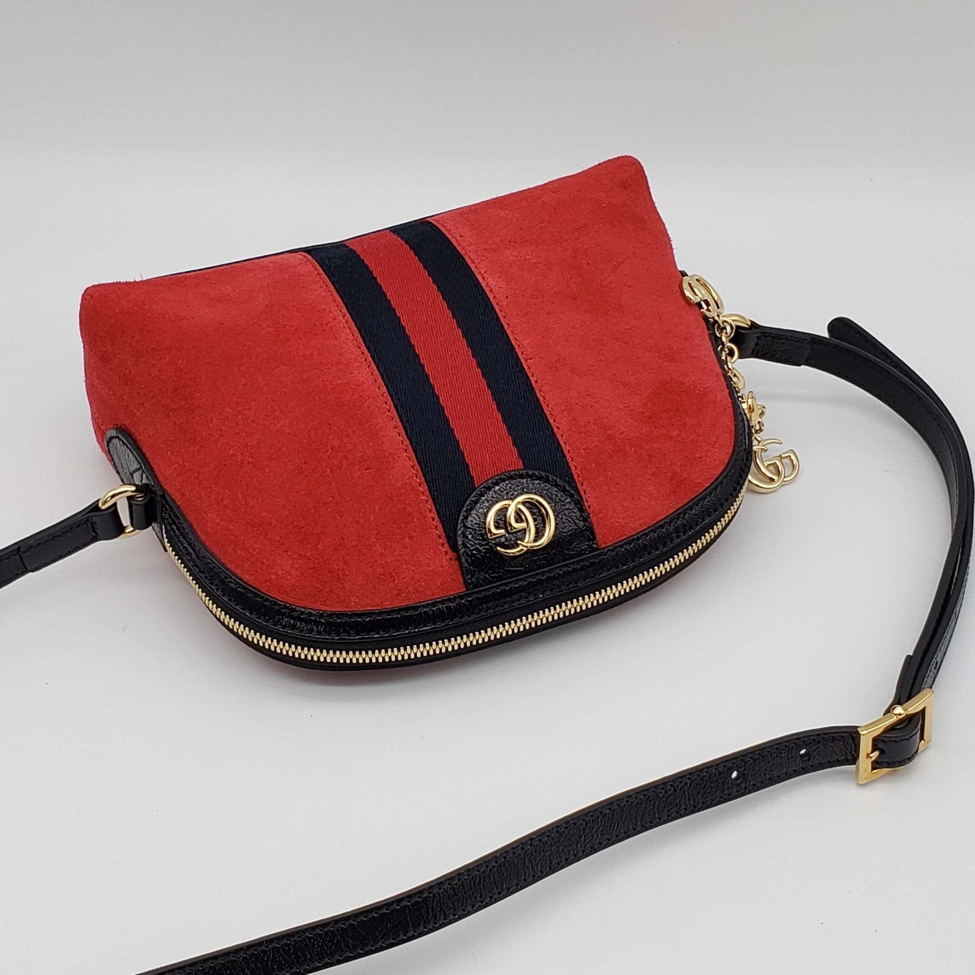 Gucci Ophidia Leather Suede Shoulder Bag