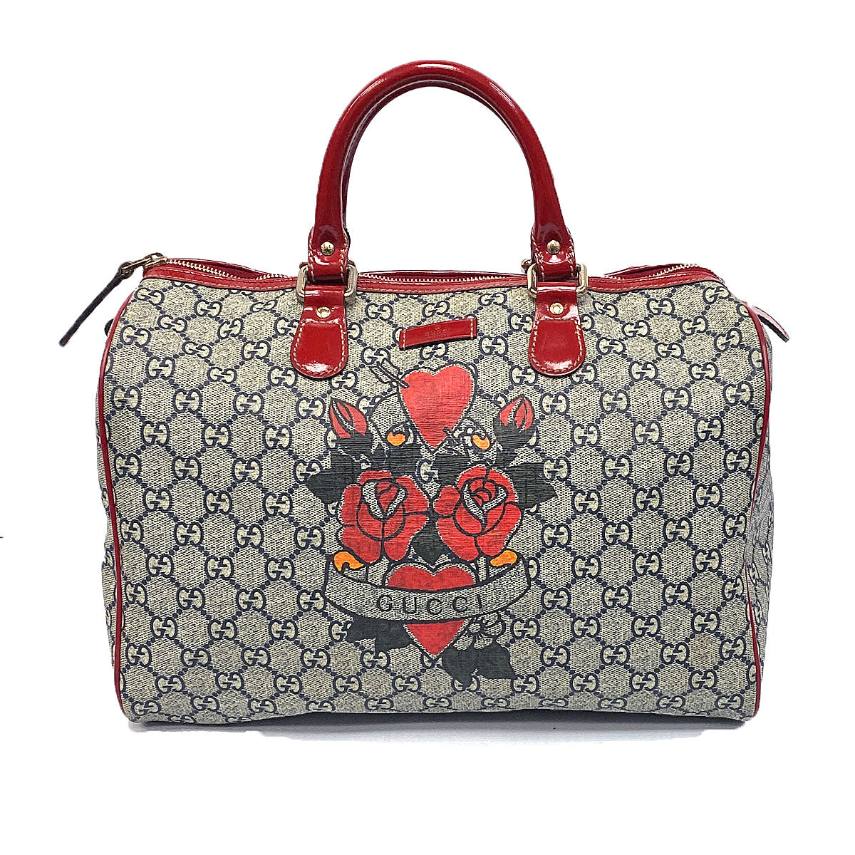 Gucci Leather Canvas Shoulder Bag