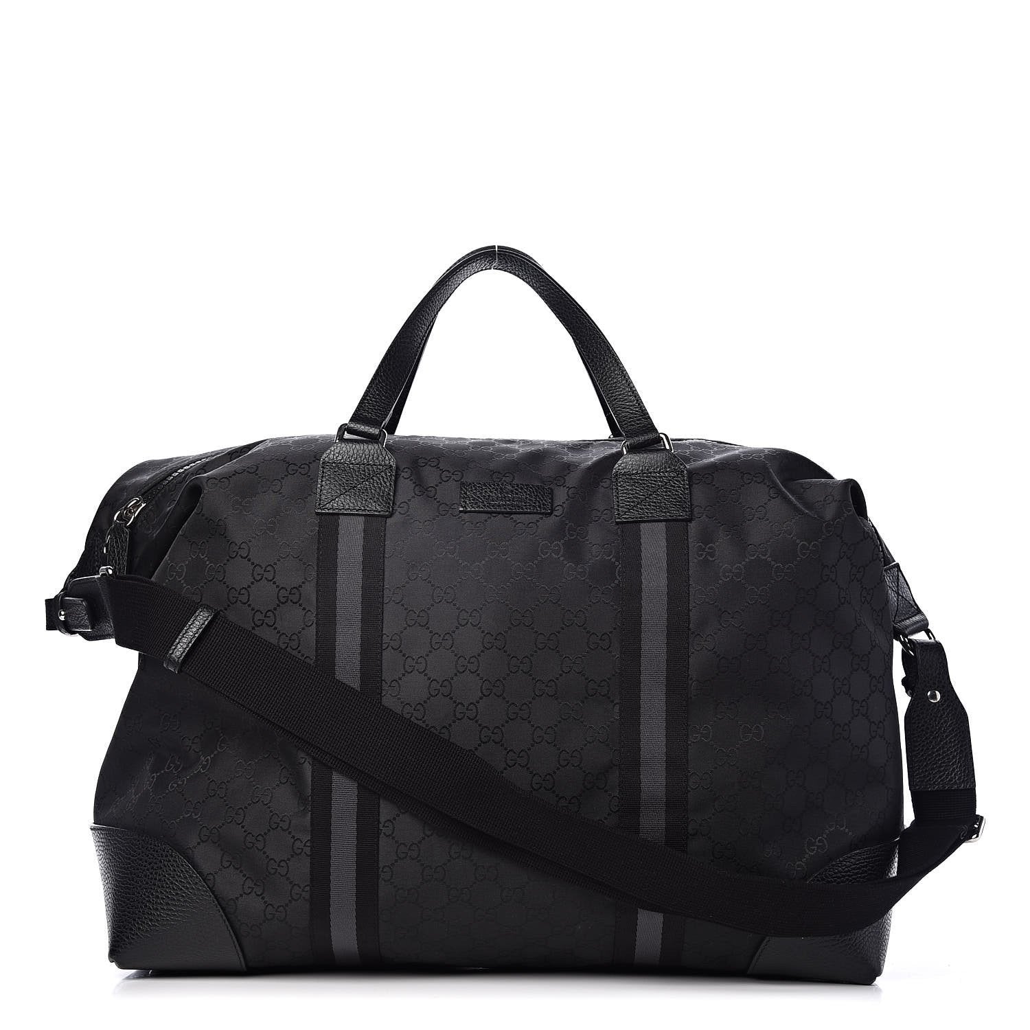 Gucci Monogram Nylon Leather Canvas Crossbody