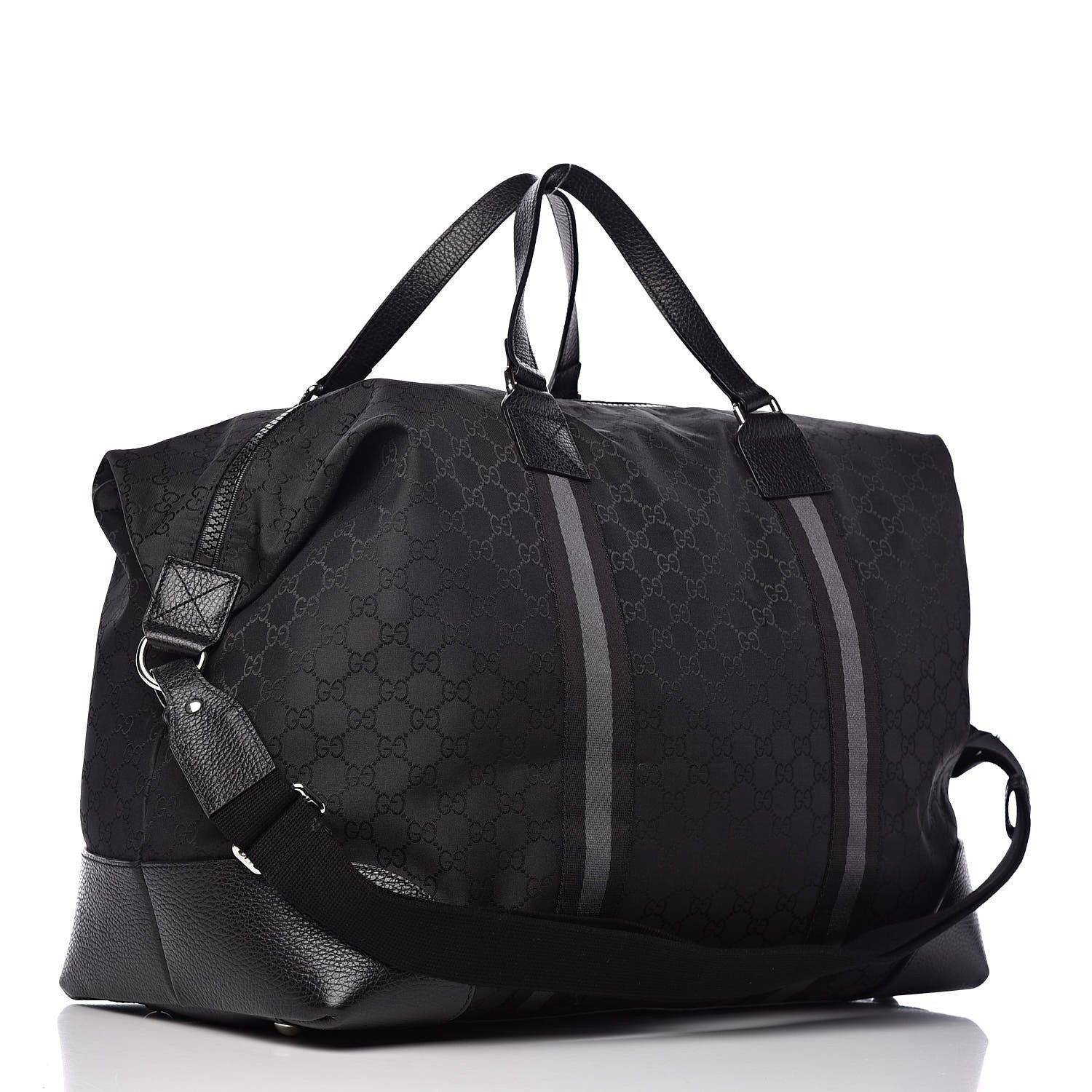 Gucci Monogram Nylon Leather Canvas Crossbody