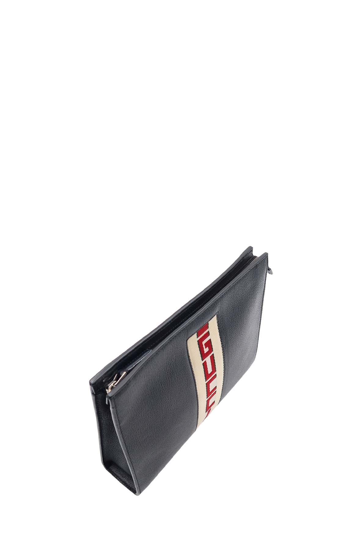 Gucci Leather Top Handle Clutch
