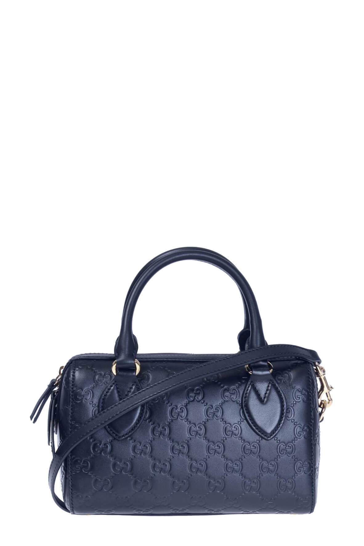 Gucci Guccissima Navy Leather Monogram Tote