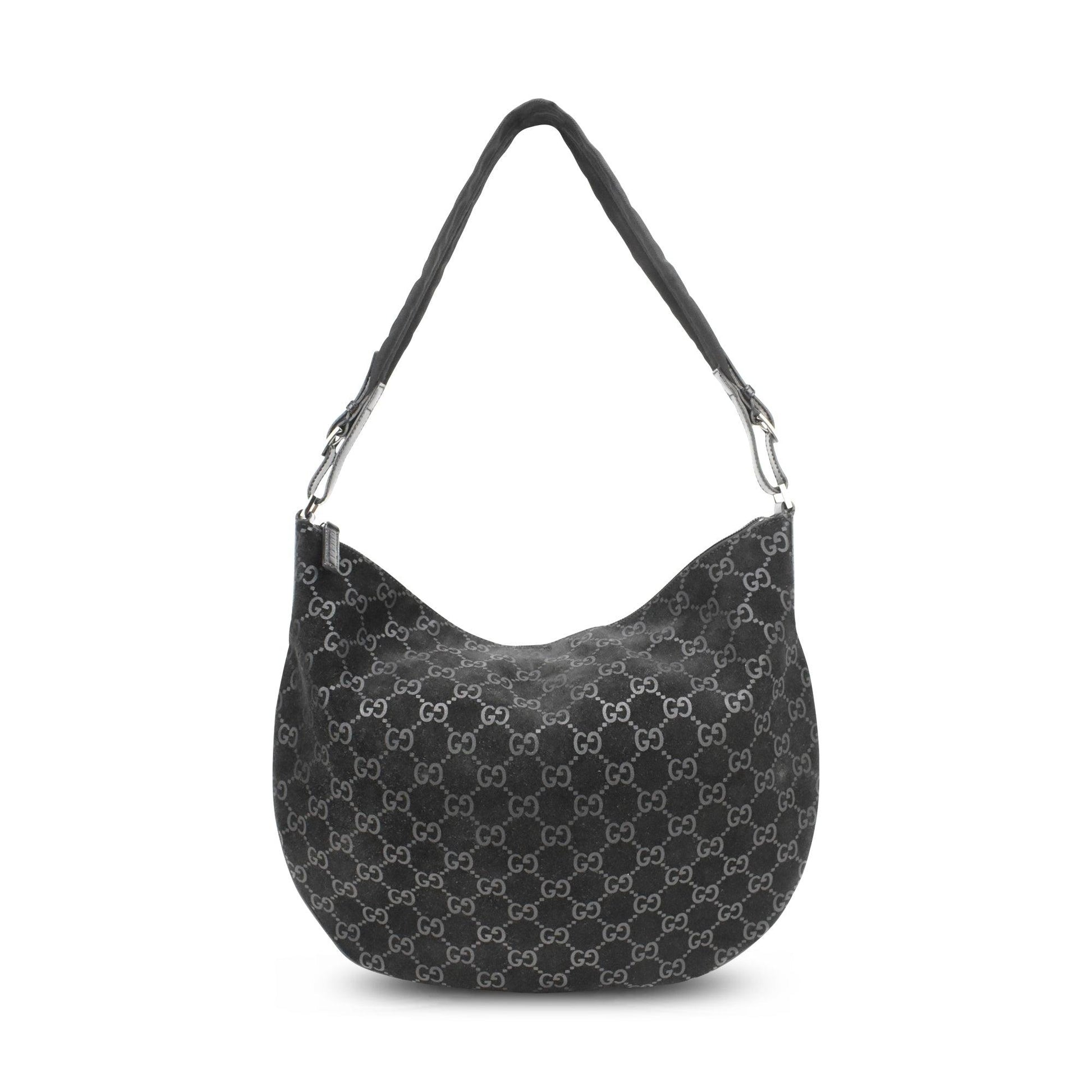 Gucci Monogram Leather Canvas Shoulder Bag