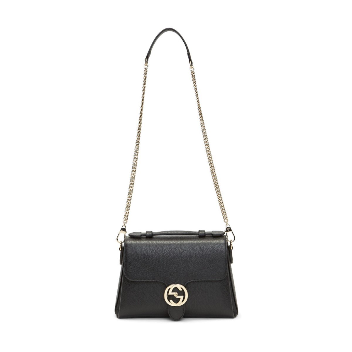 Gucci Monogram Chain Leather Crossbody