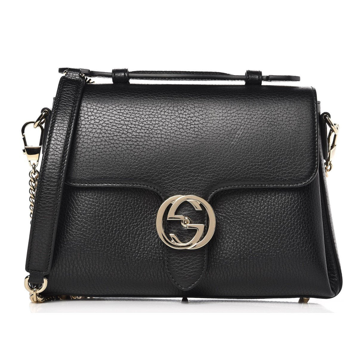 Gucci Monogram Chain Leather Crossbody