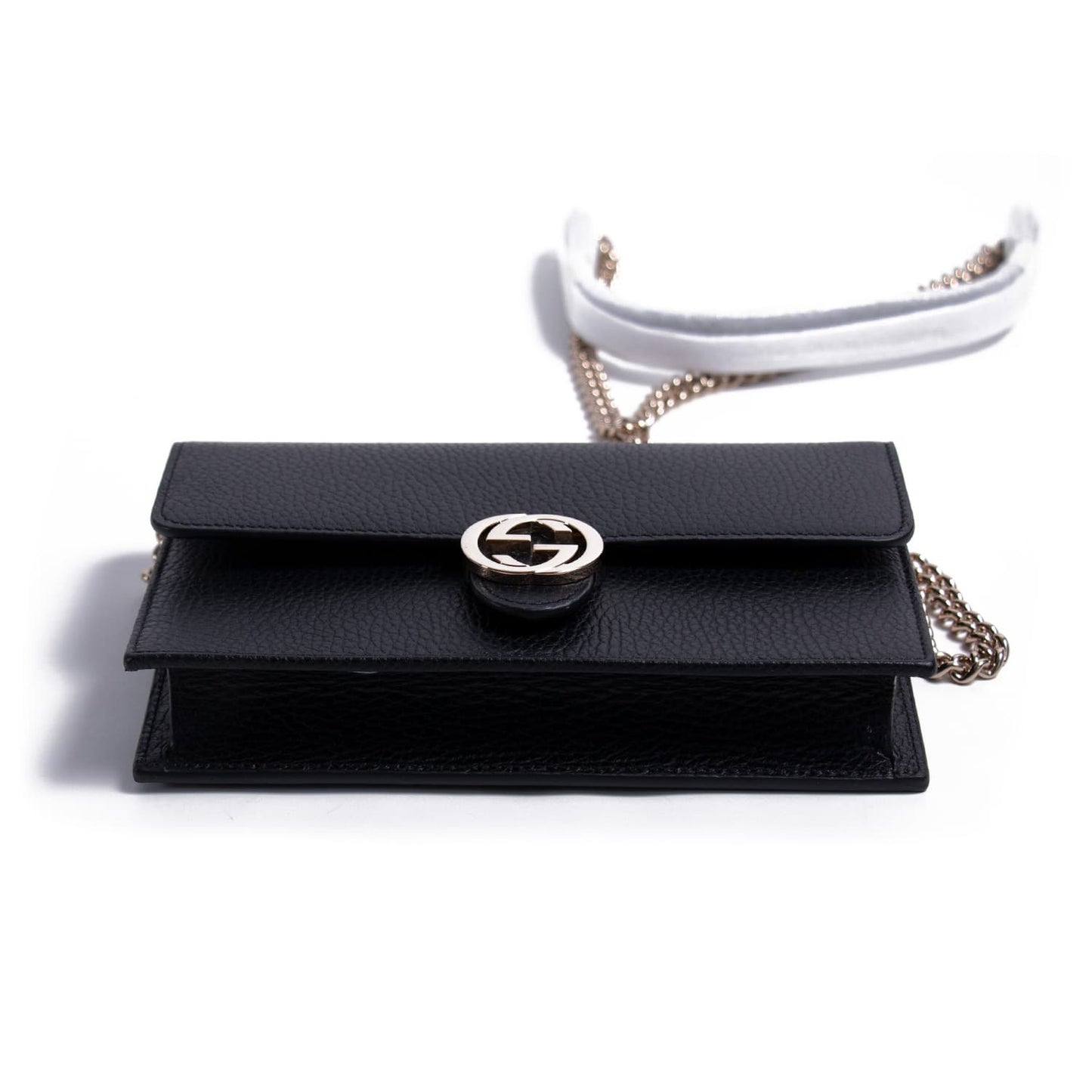 Gucci Interlocking G Leather Chain Crossbody Style 2