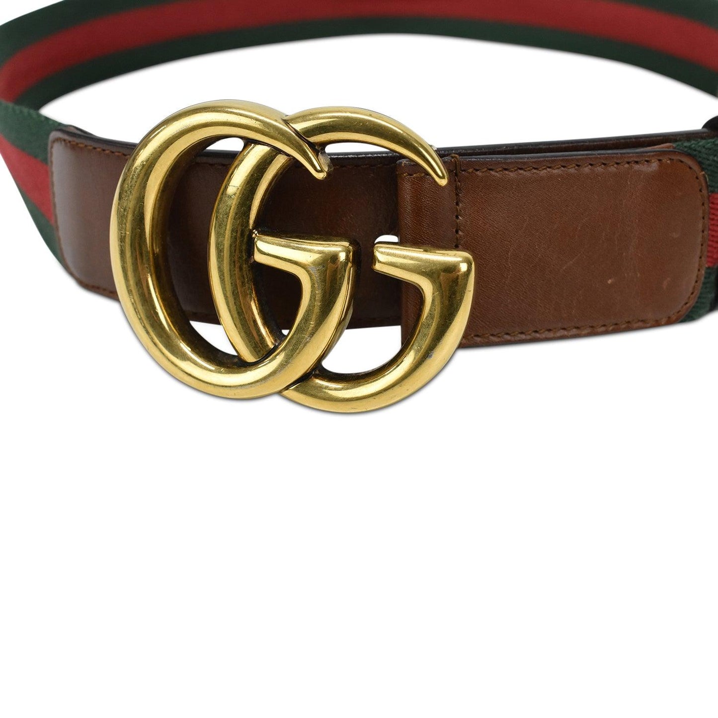 Gucci Leather Canvas Handbag