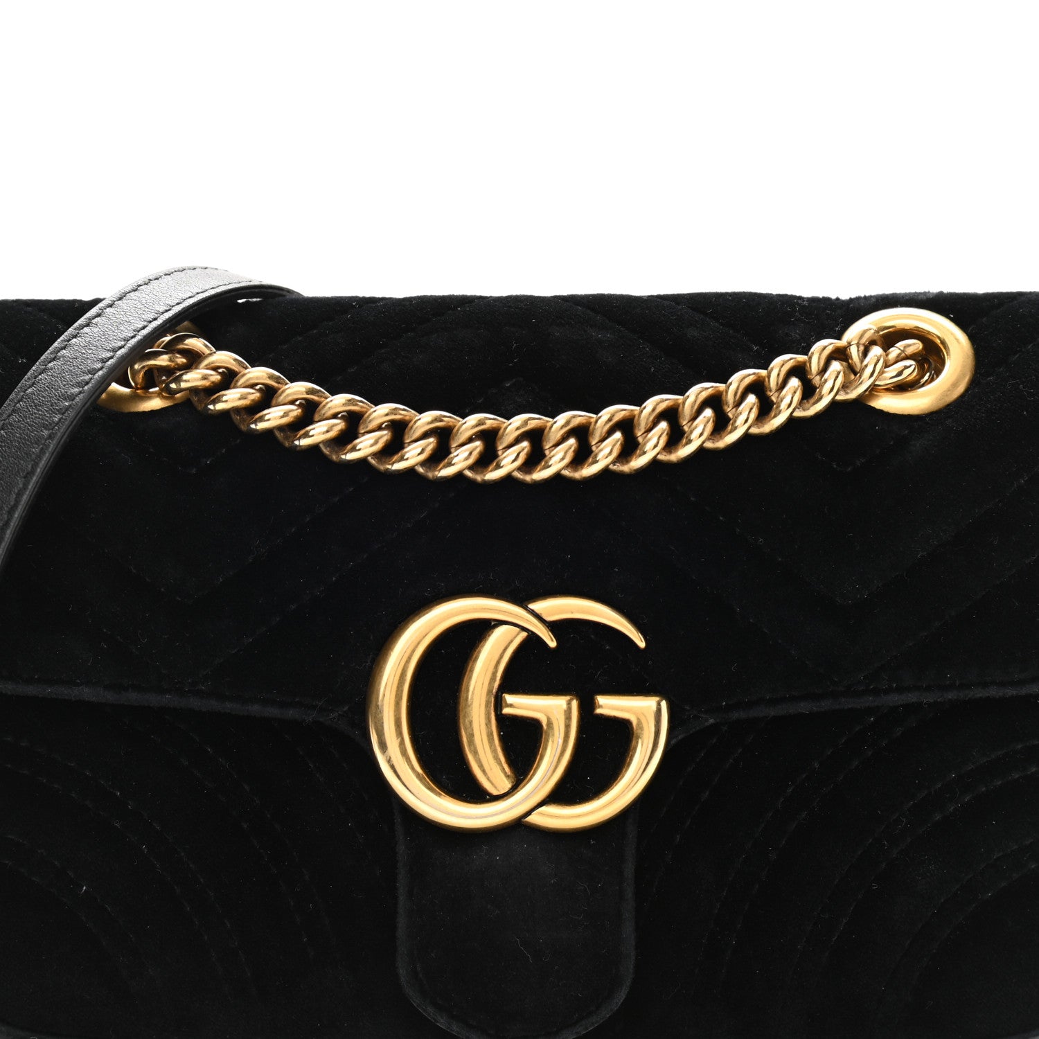Gucci Monogram Quilted Chain Crossbody