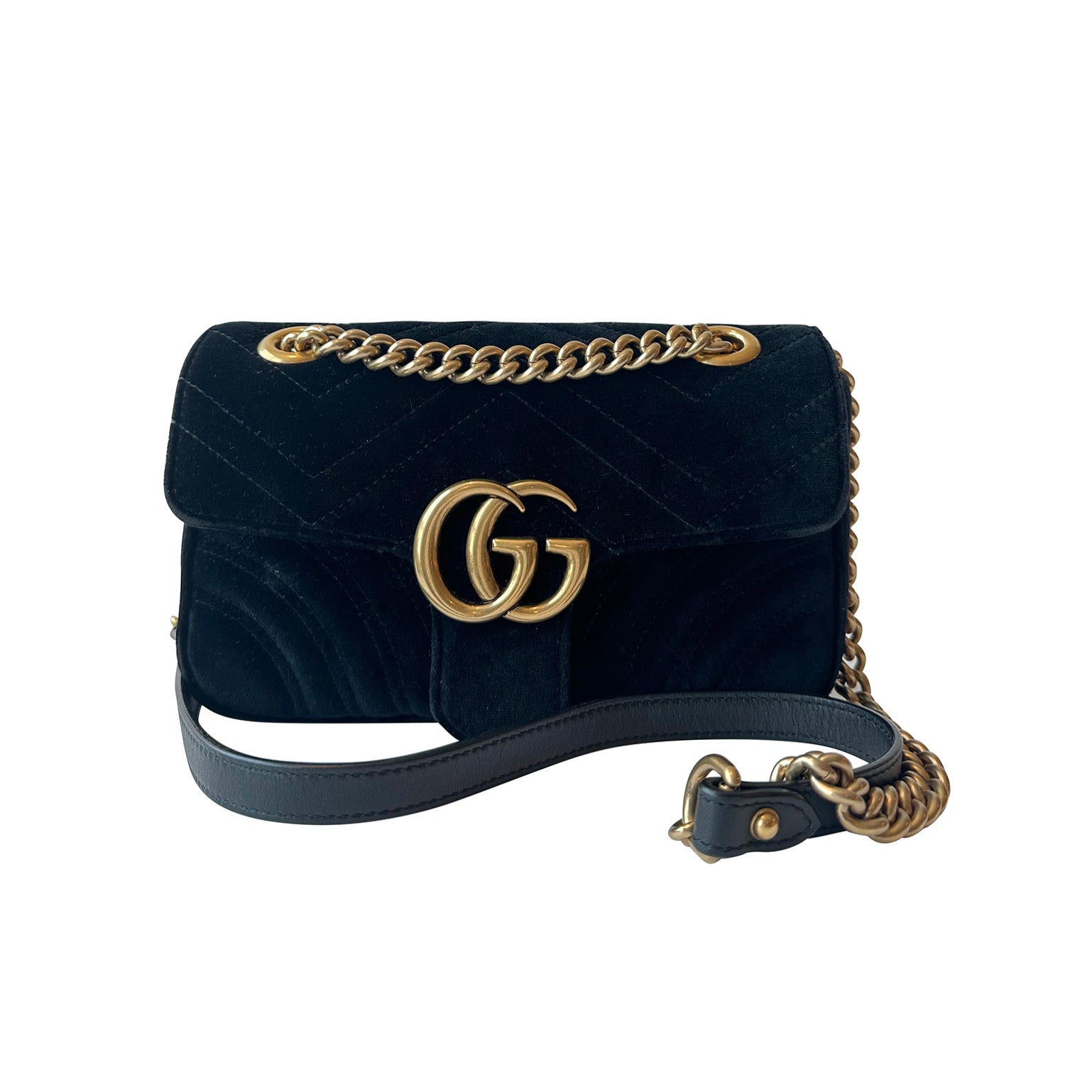 Gucci Chain Leather Shoulder Bag