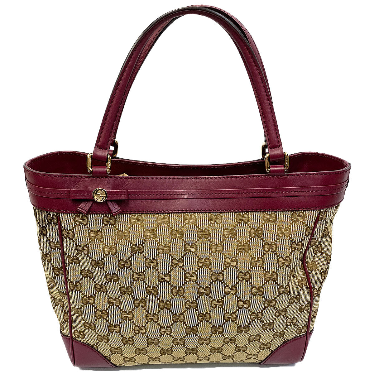 Gucci Leather Canvas Tote