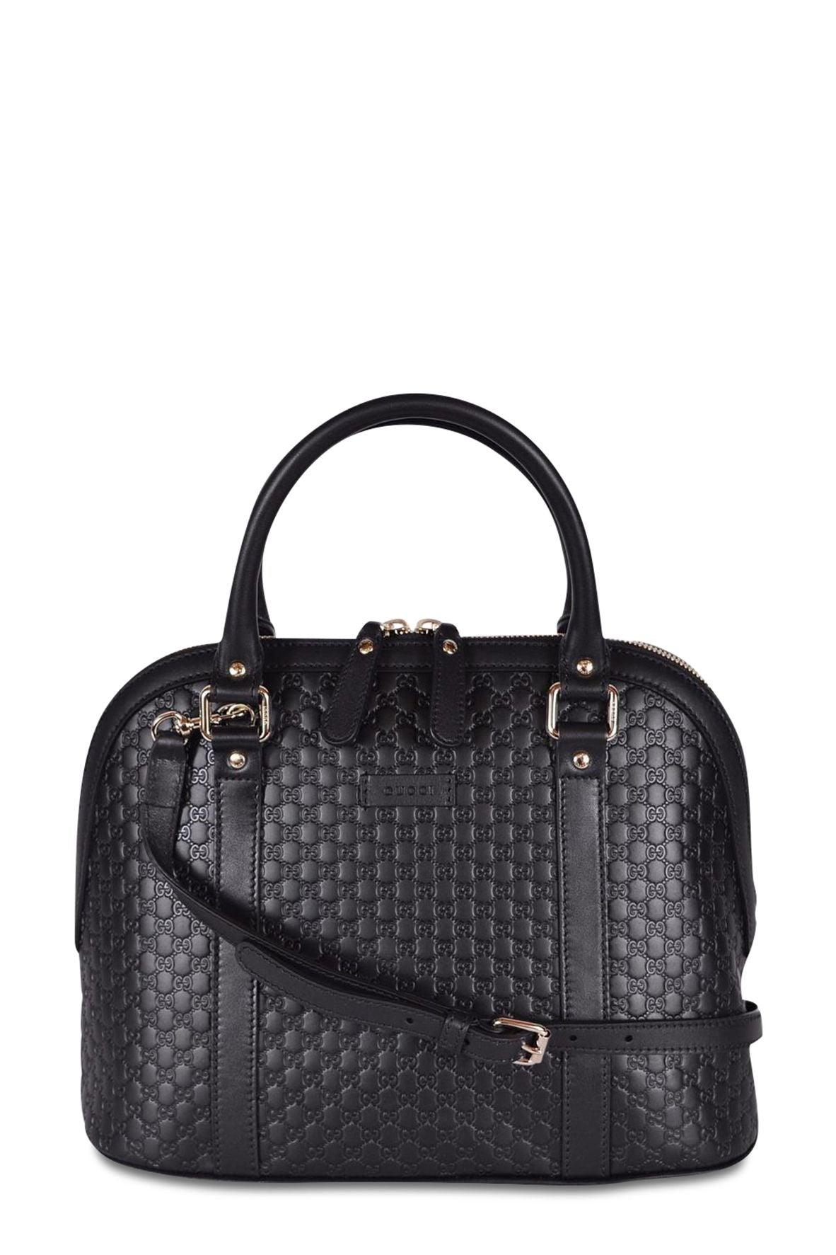 Gucci Guccissima Black Leather Tote Style 2