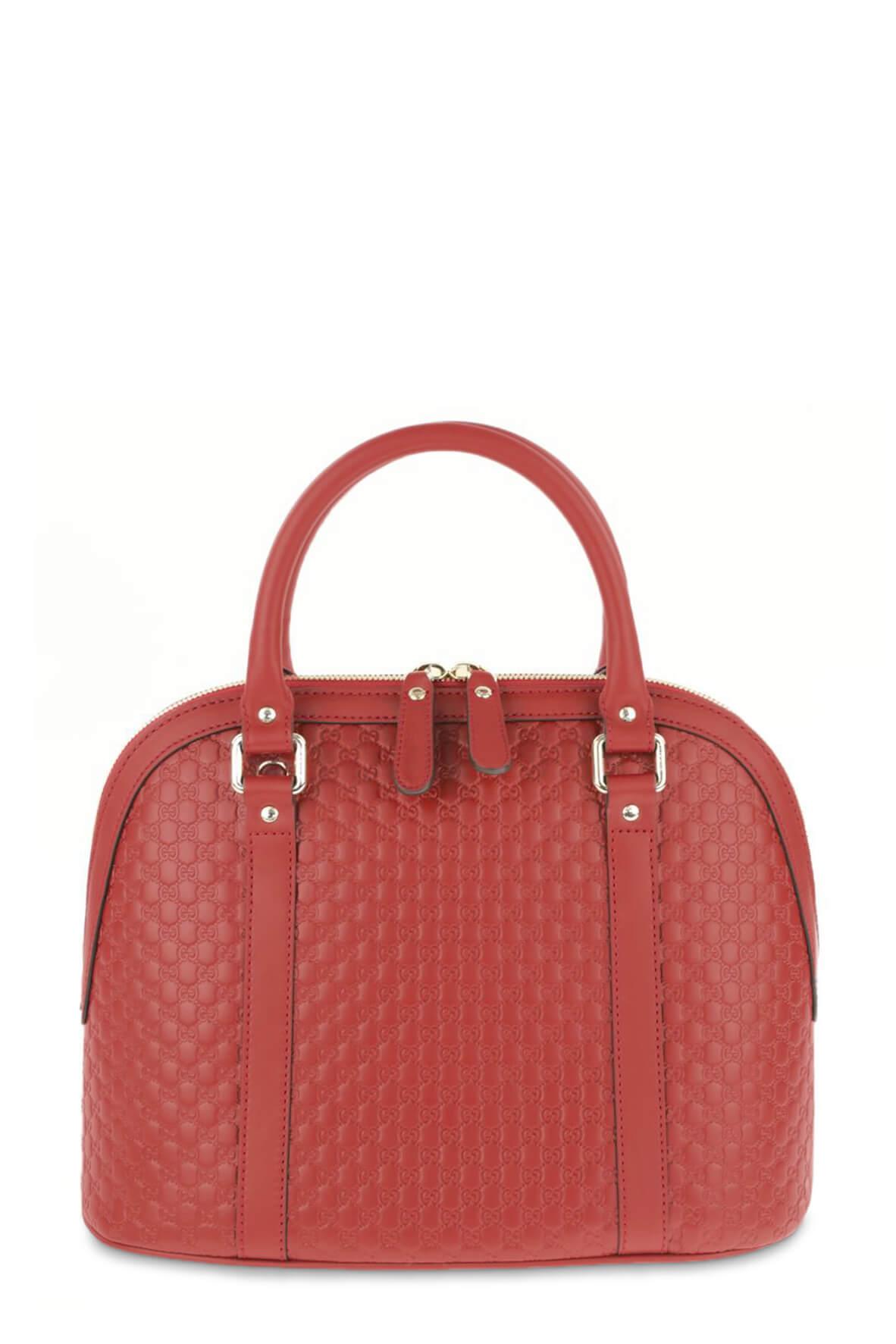 Gucci Guccissima Red Leather Shoulder Bag