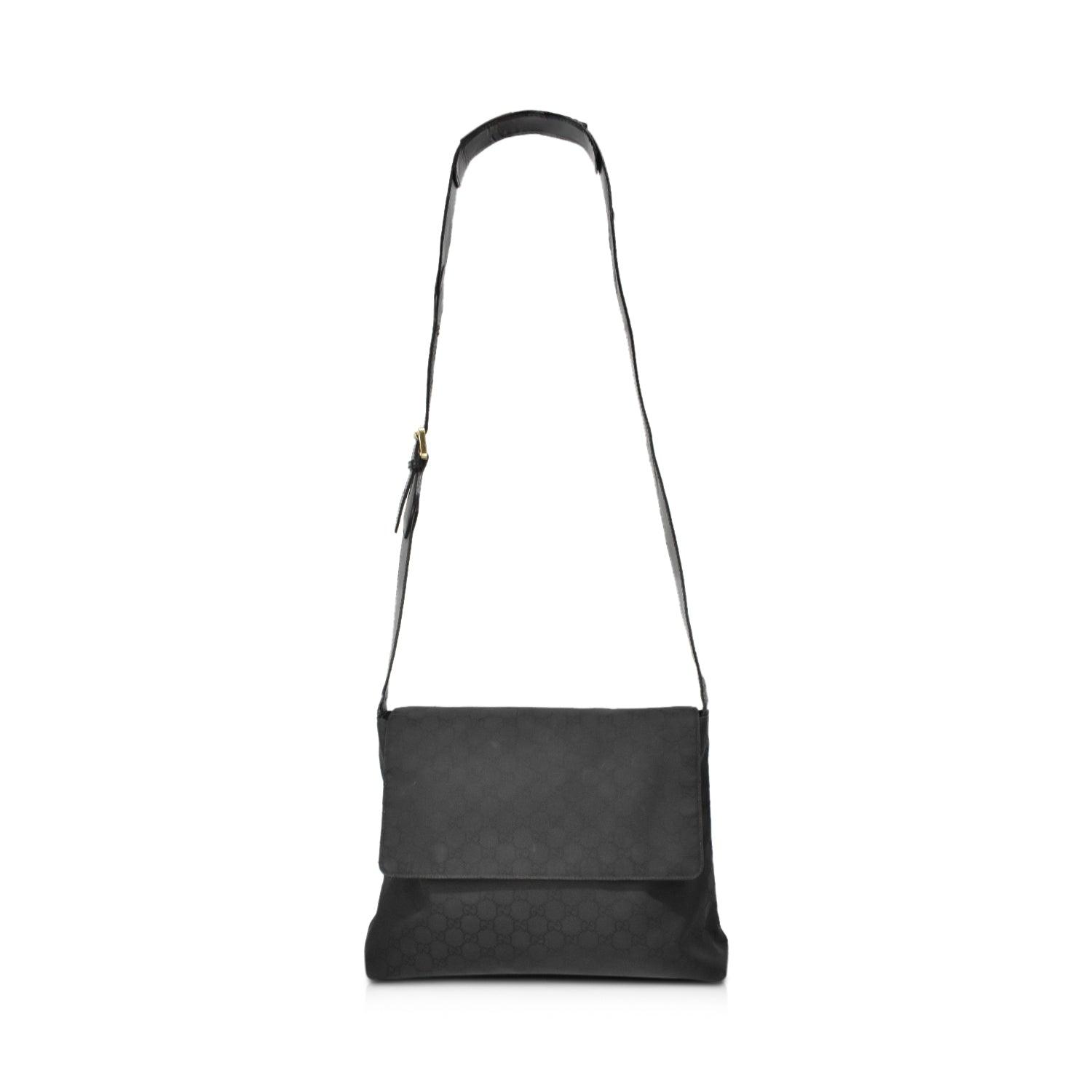 Gucci Monogram Nylon Leather Crossbody