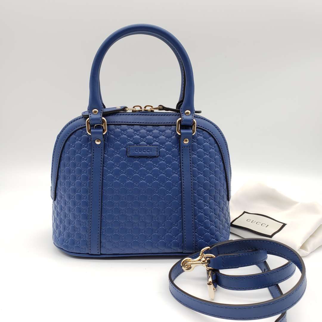 Gucci Guccissima Blue Crossbody