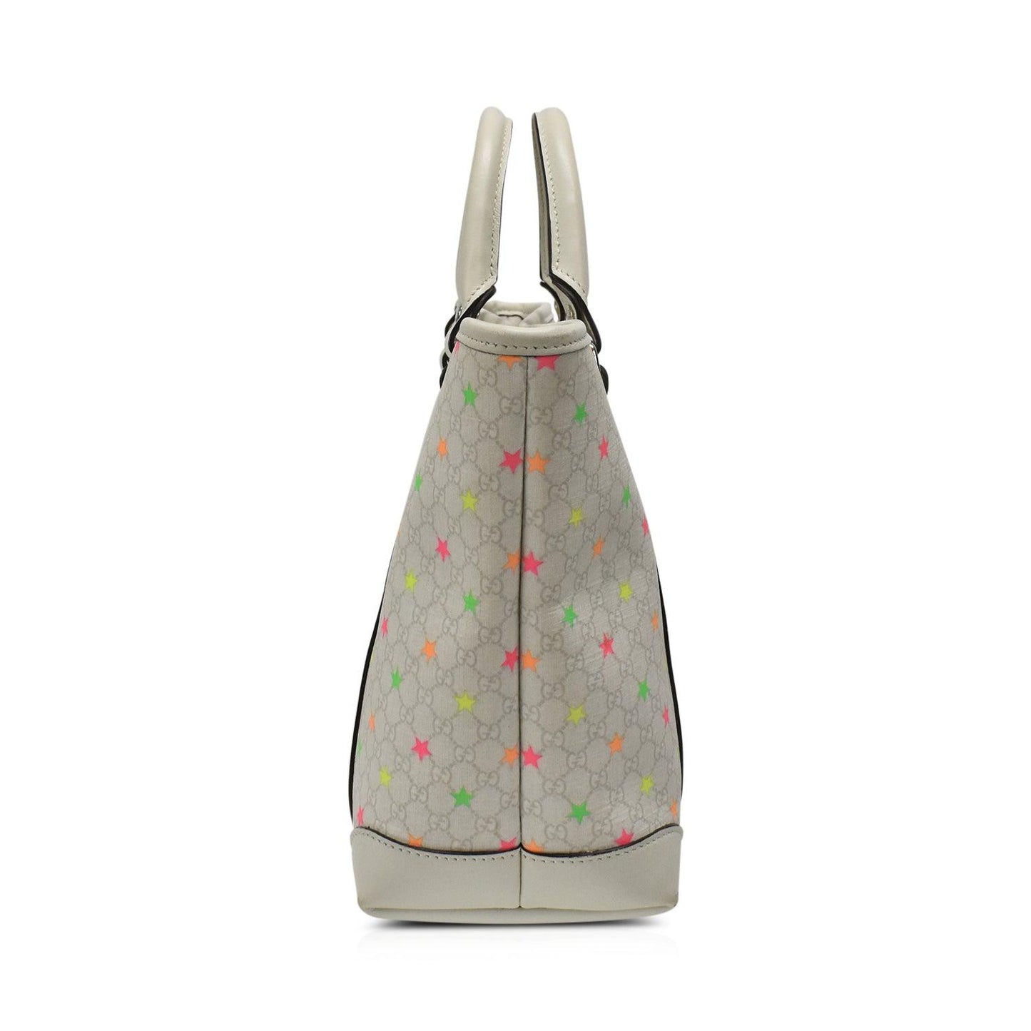 Gucci Lou Leather Canvas Tote