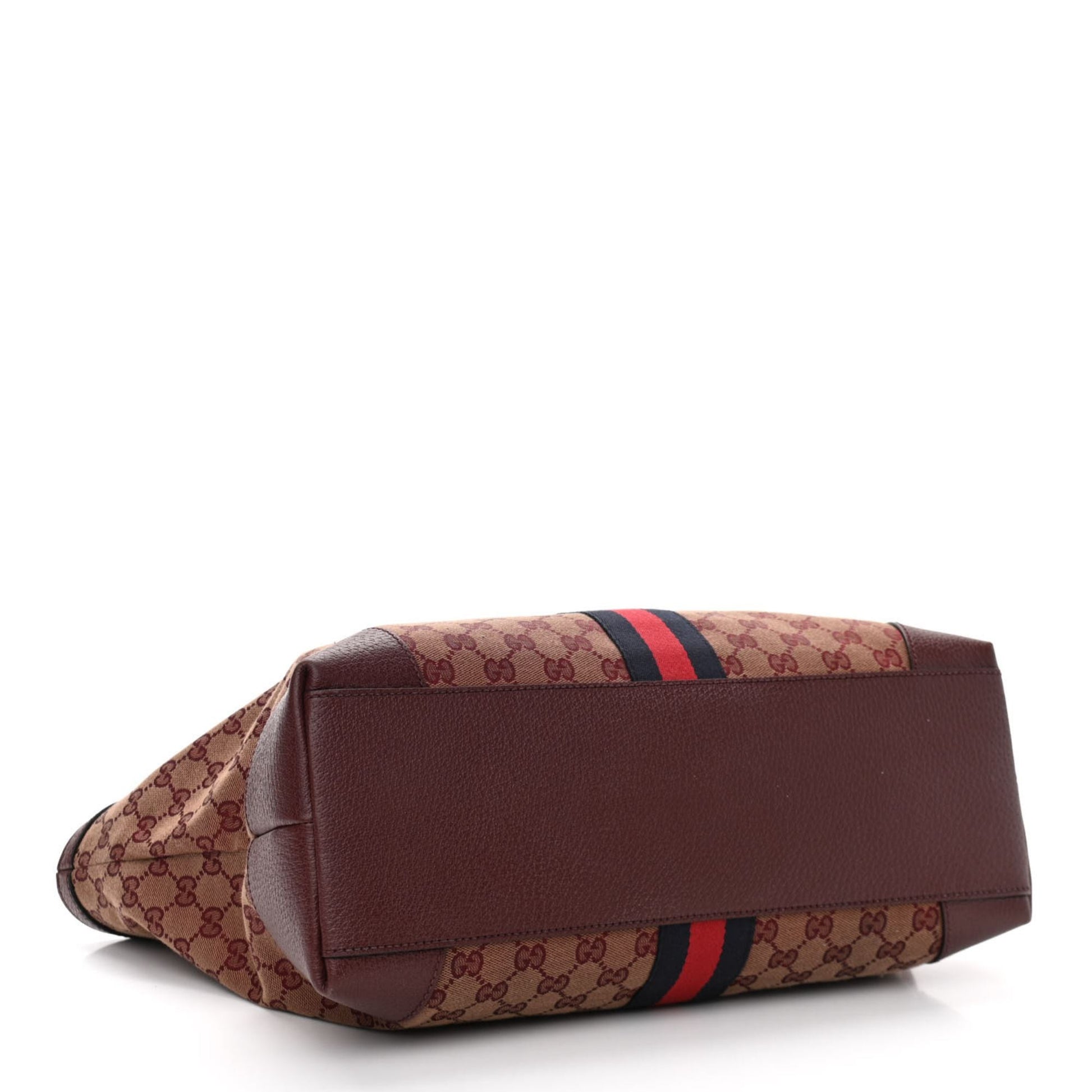 Gucci Monogram Leather Canvas Tote