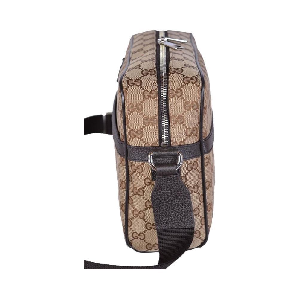 Gucci Monogram Leather Canvas Crossbody