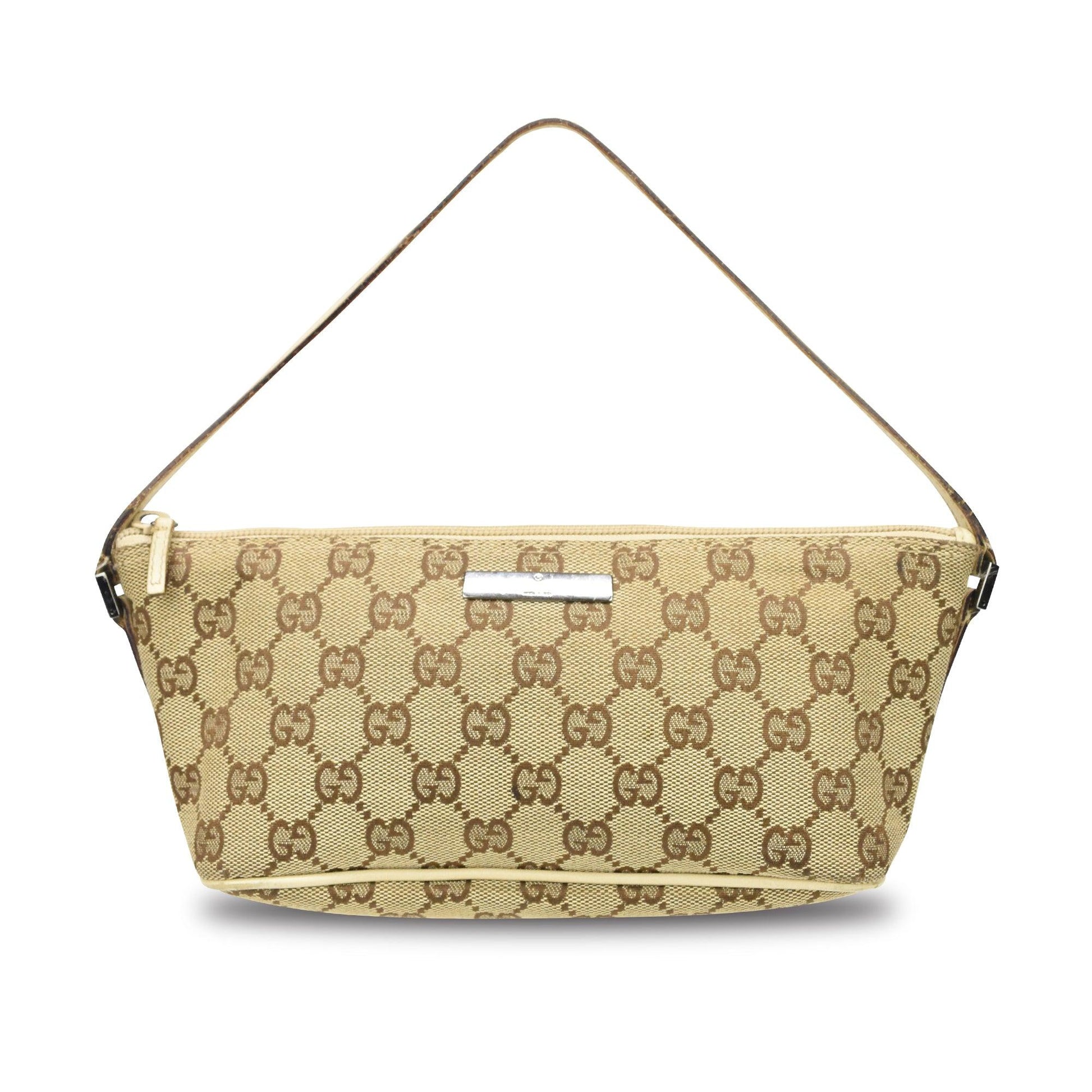 Gucci Monogram Pochette Leather Mini Shoulder Bag