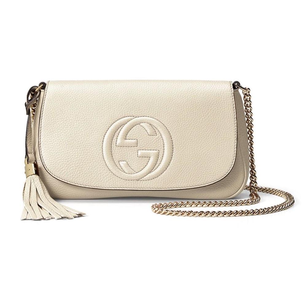 Gucci Monogram Chain Leather Crossbody