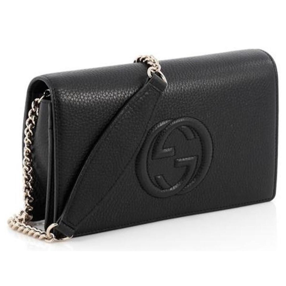 Gucci Monogram Chain Leather Crossbody
