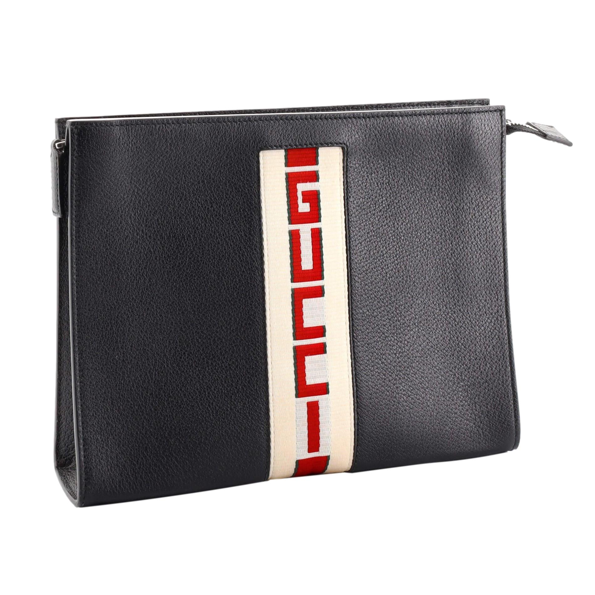 Gucci Alma Leather Clutch