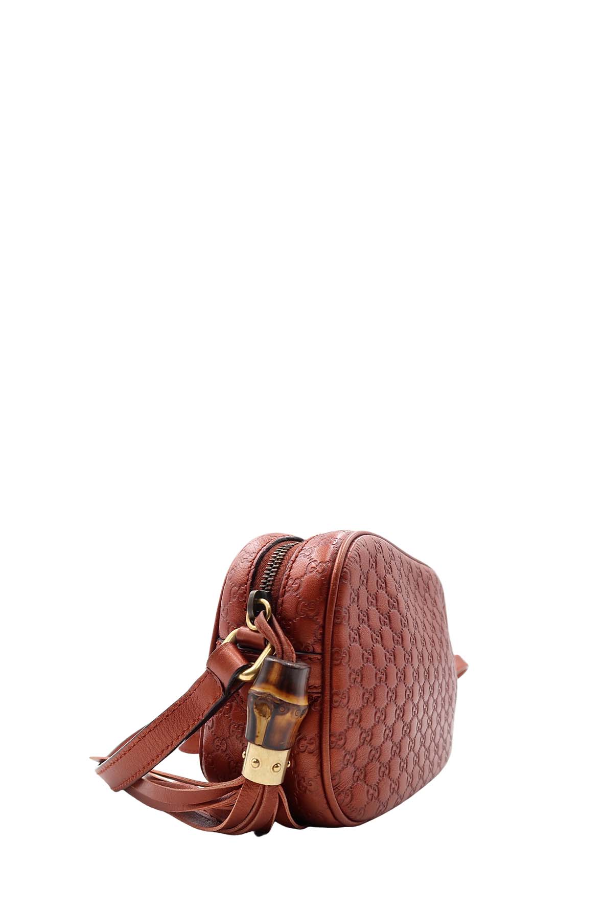 Gucci Guccissima Orange Leather Monogram Crossbody