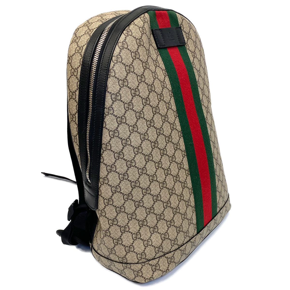 Gucci Monogram Nylon Leather Canvas Shoulder Bag