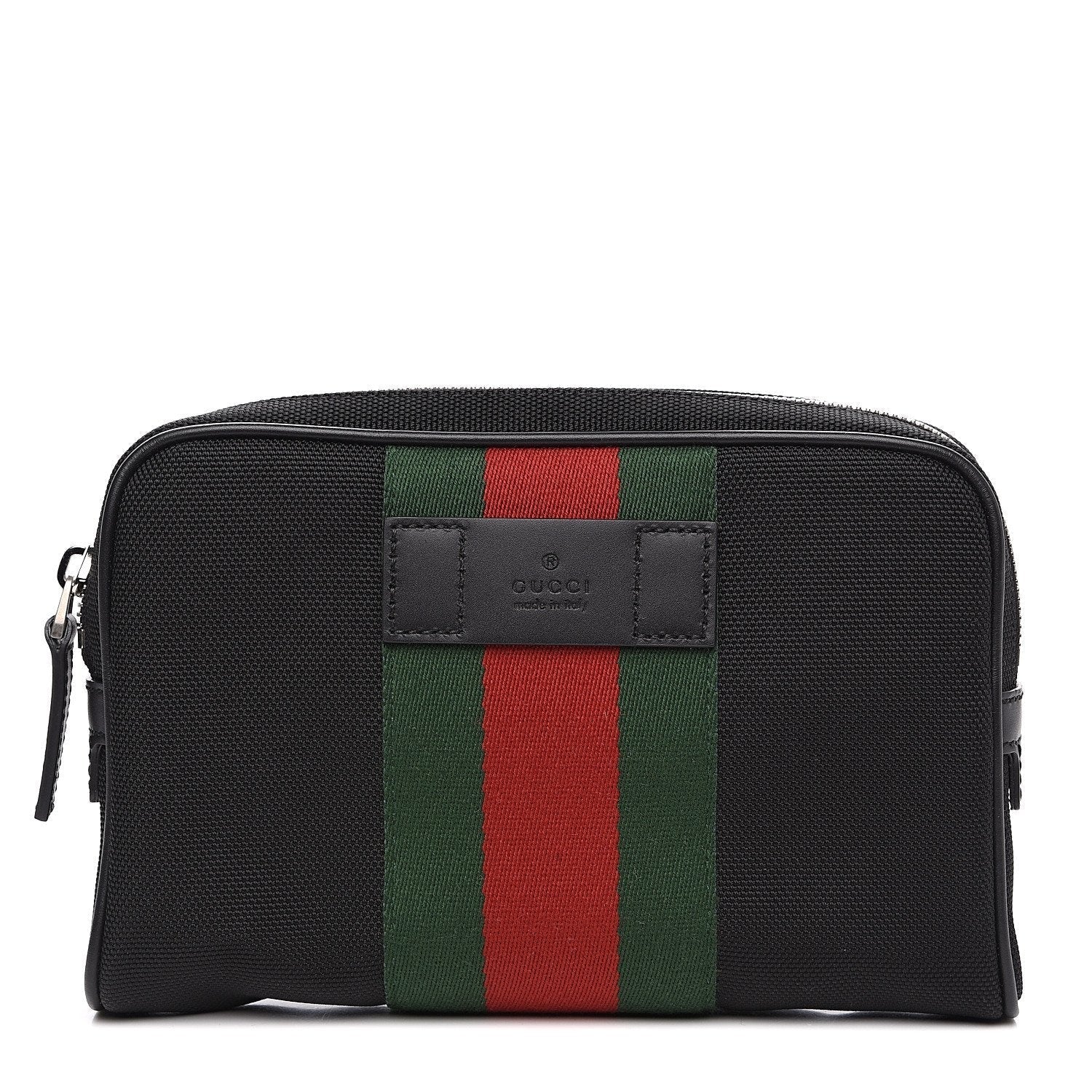 Gucci Monogram Nylon Leather Canvas Crossbody