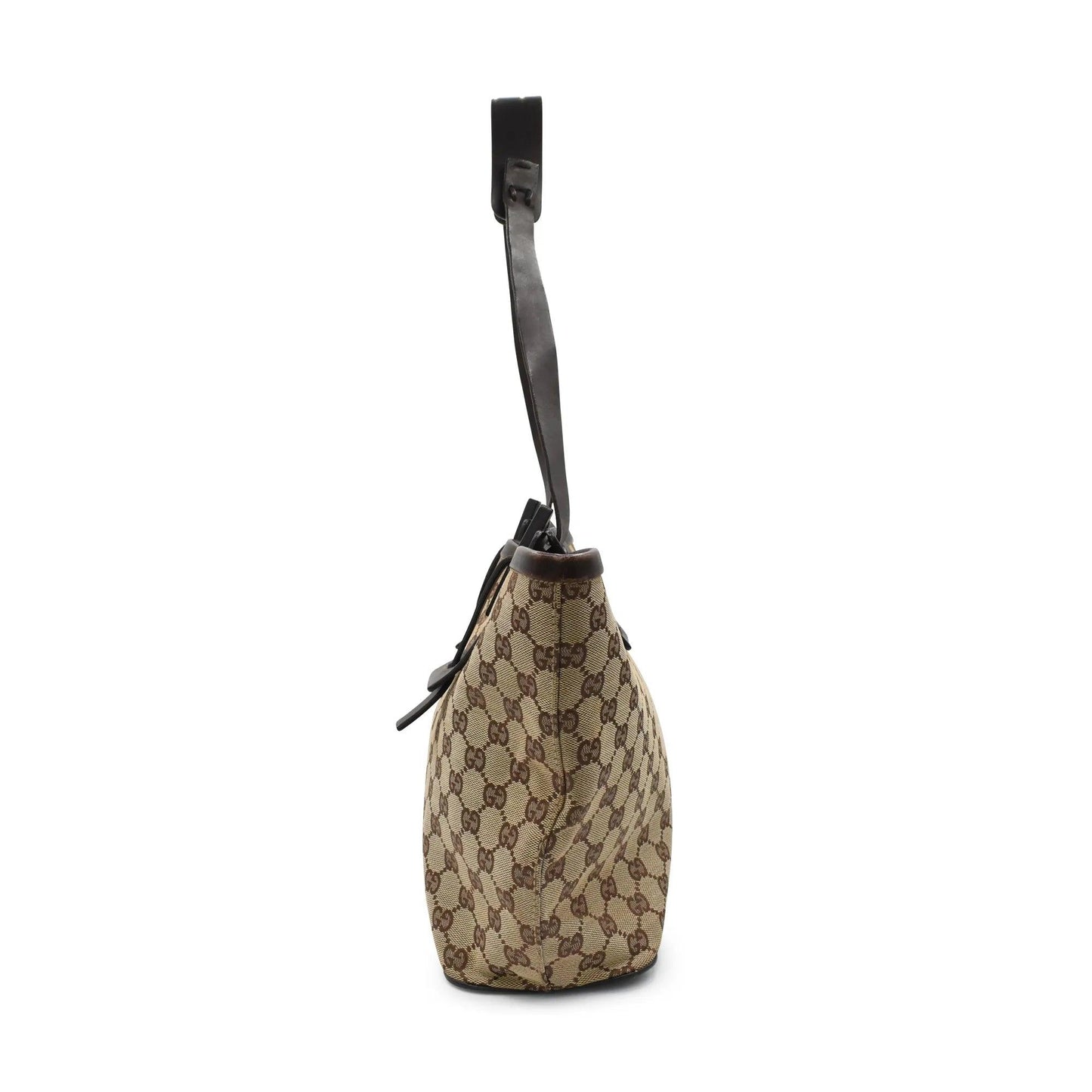 Gucci Monogram Leather Canvas Tote
