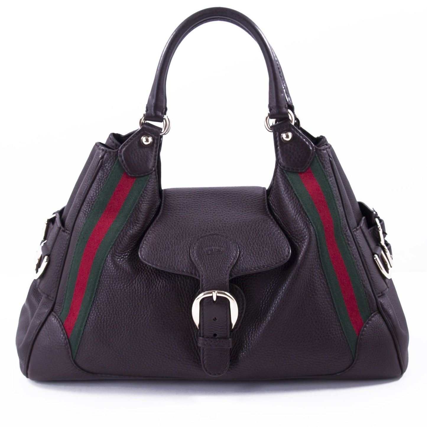 Gucci Web Leather Canvas Handbag Style 2