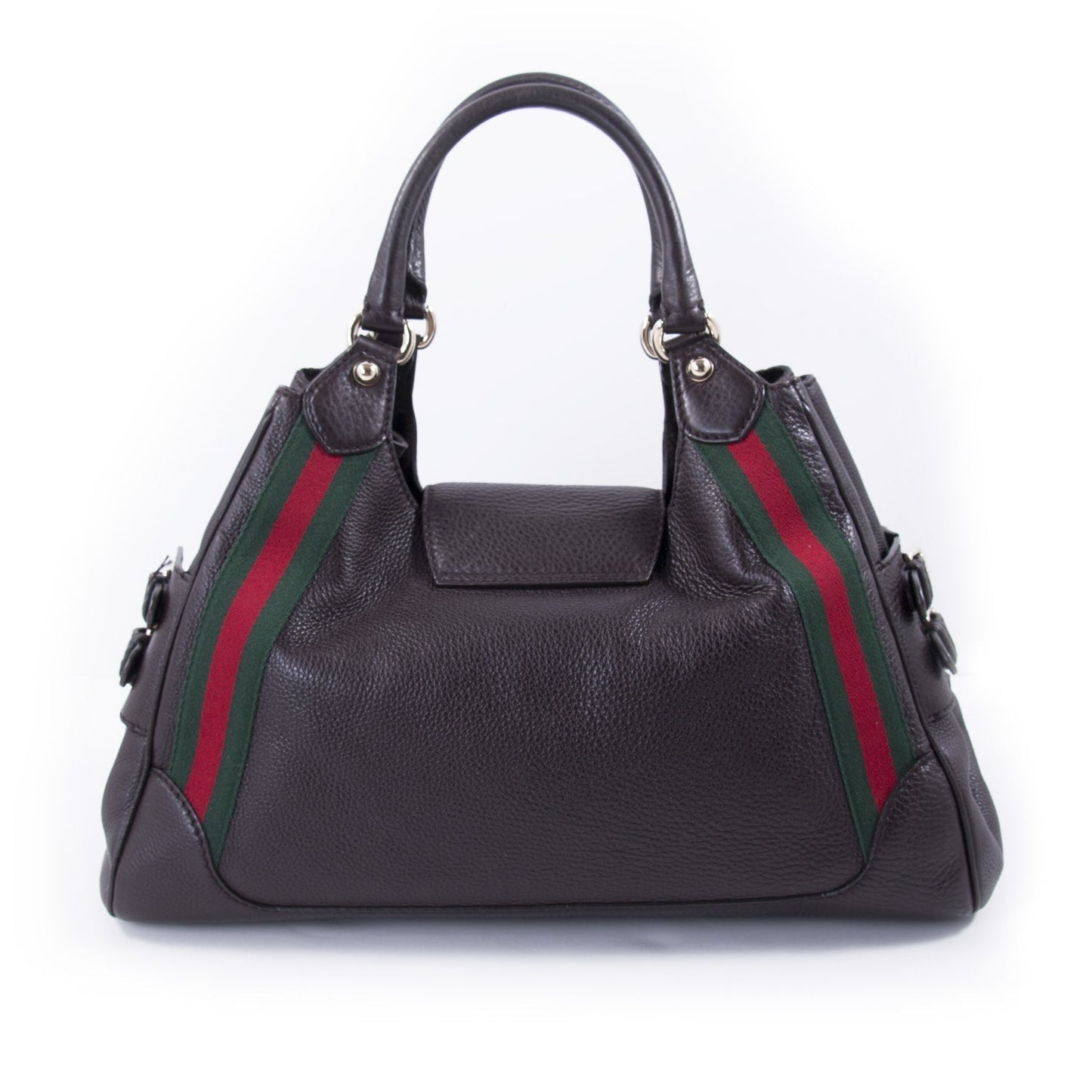 Gucci Web Leather Canvas Handbag Style 2