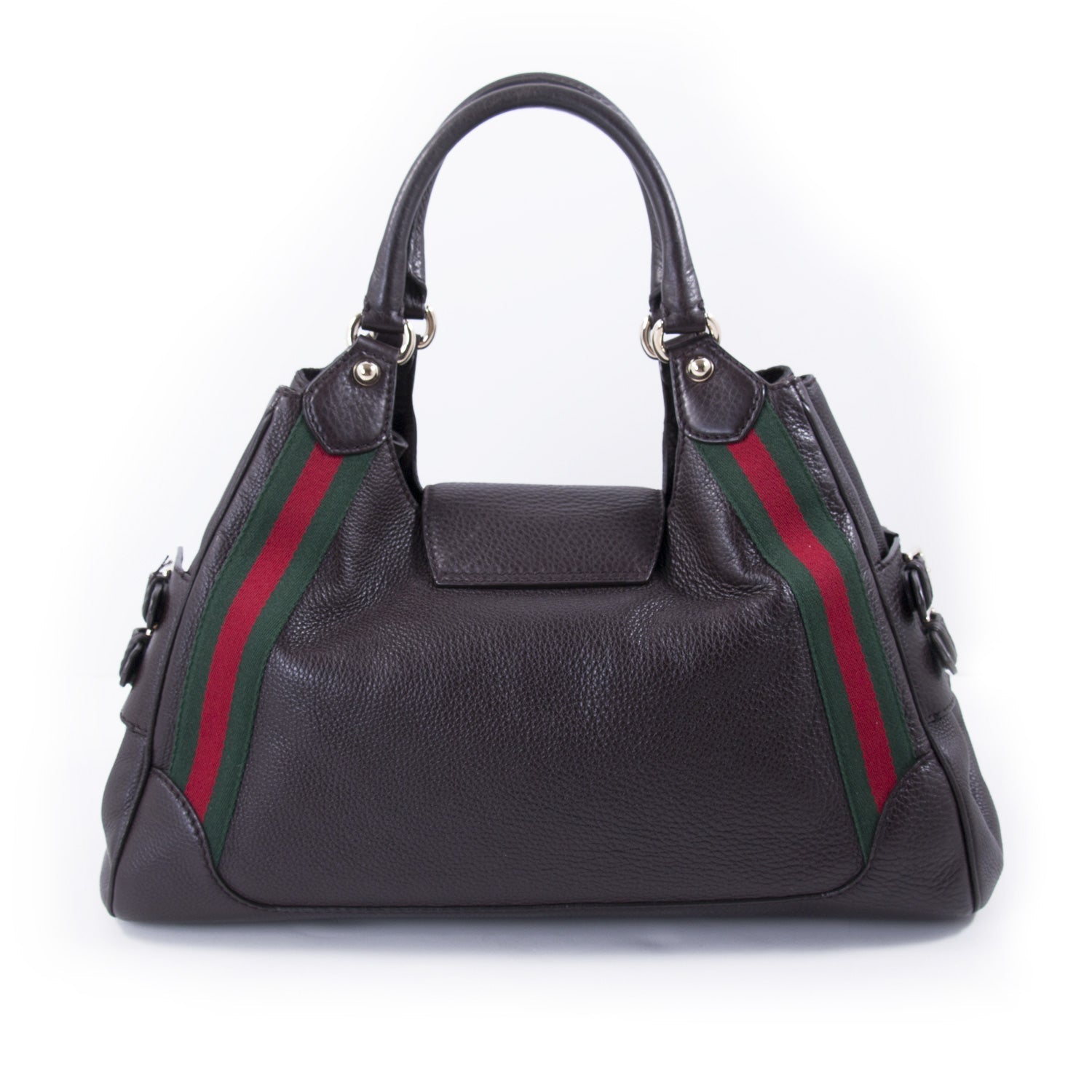 Gucci Web Leather Canvas Handbag Style 2