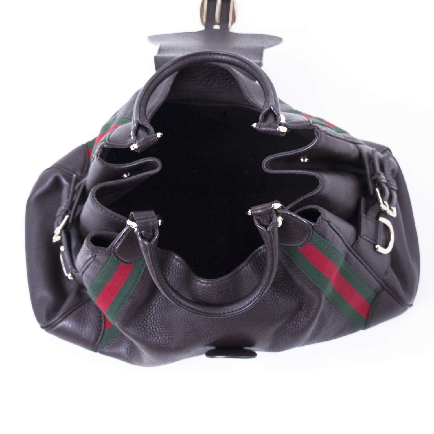 Gucci Web Leather Canvas Handbag Style 2