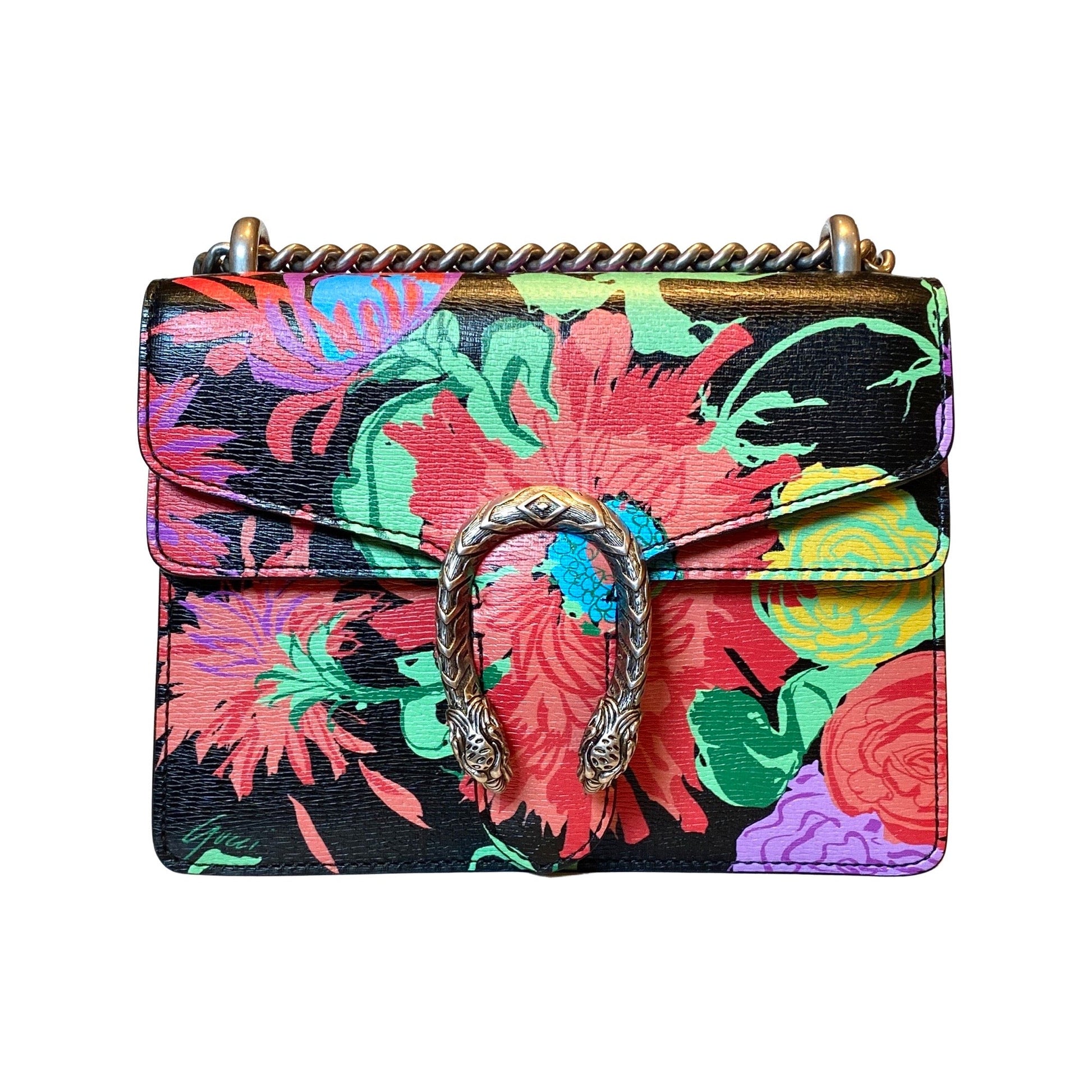 Gucci Monogram Chain Leather Crossbody