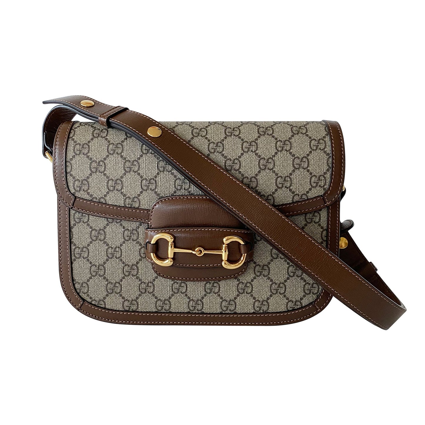 Gucci Horsebit Leather Shoulder Bag Style 1